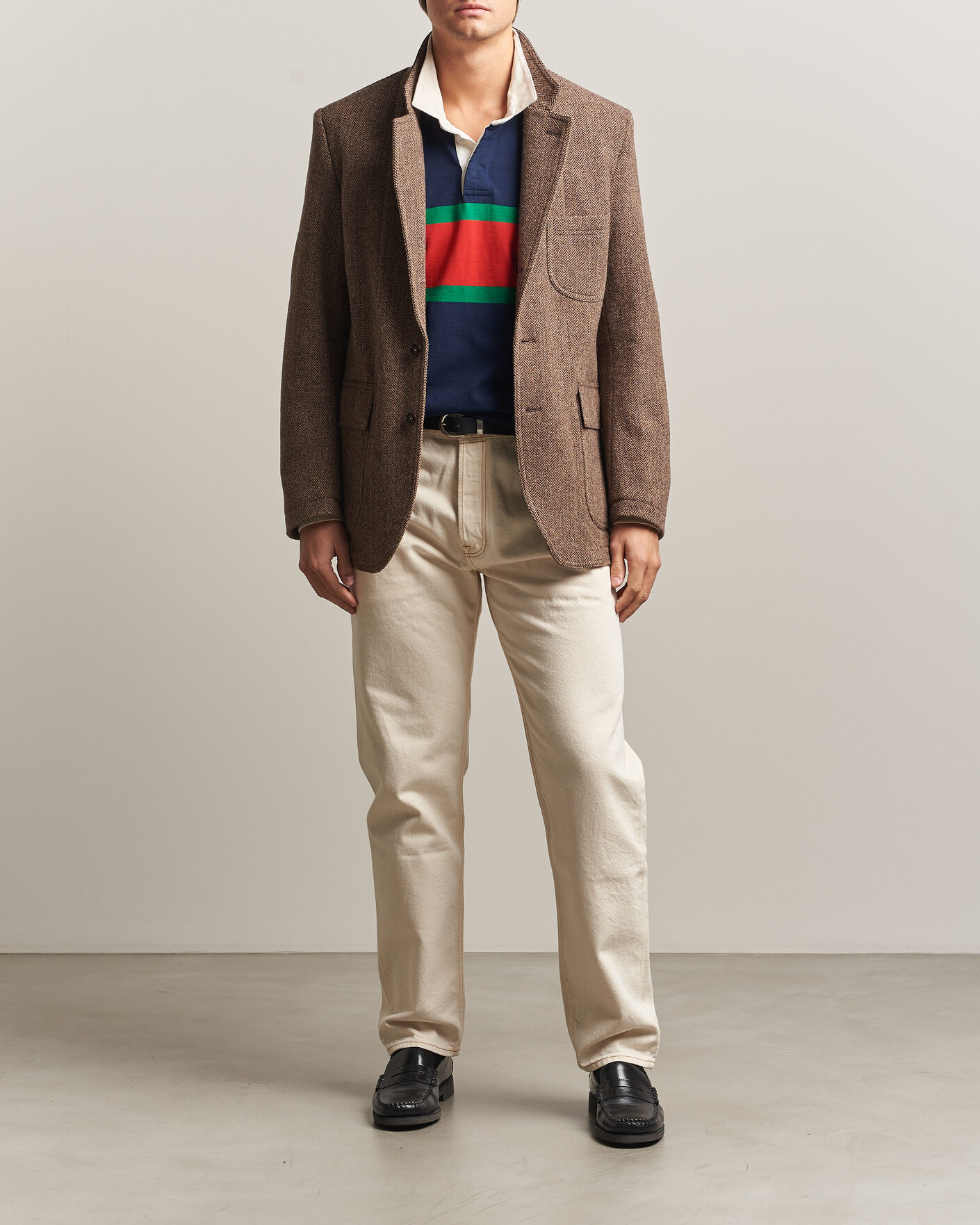Mies | Pikkutakit | Drake's | MKVII Tweed Herringbone Games Blazer Brown
