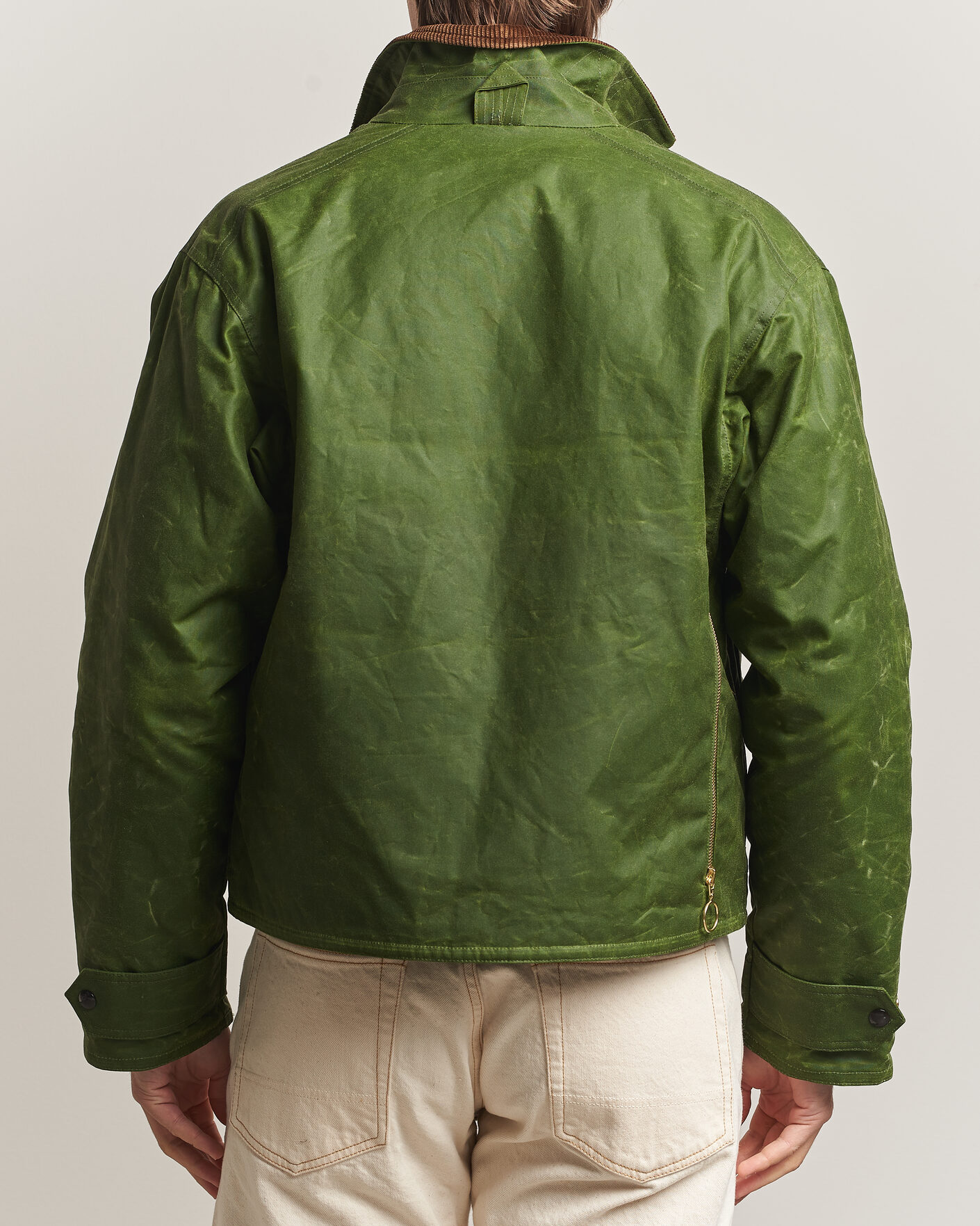 Mies | Takit | Drake's | Waxed Wader Jacket Lemongrass