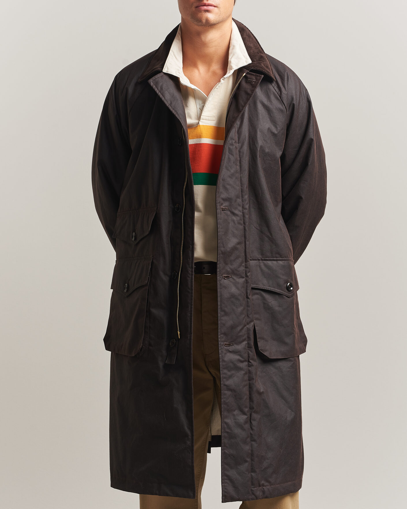 Mies | Takit | Drake's | Military Waxed Mac Rustic