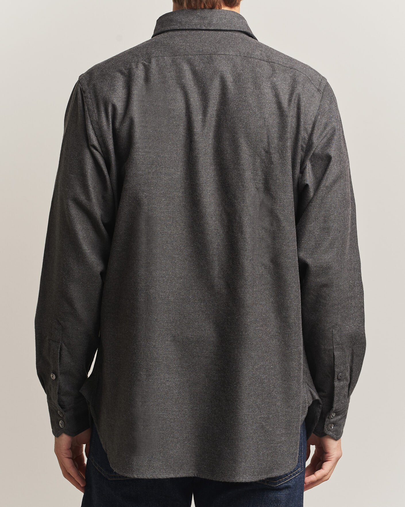 Mies | Kauluspaidat | Drake's | Two Pocket Casual Shirt Grey