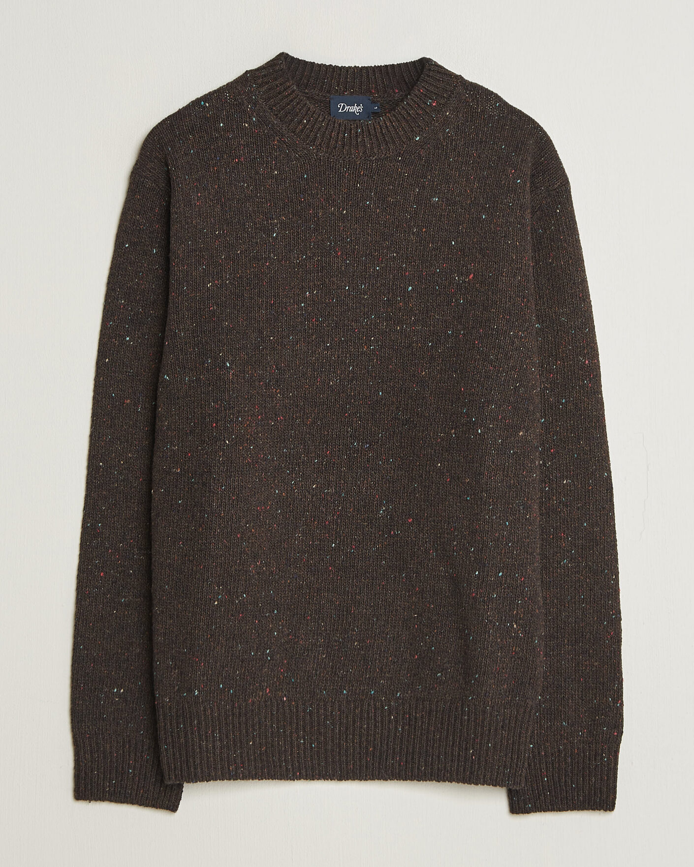 Mies | Puserot | Drake's | Donegal Crewneck Brown