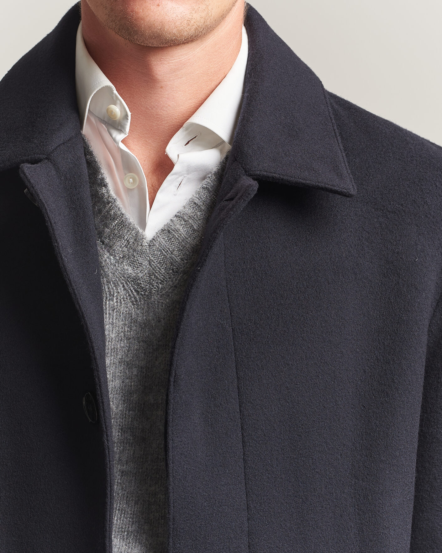 Mies | Takit | Mackintosh | Dunkeld Wool/Cashmere Coat Navy
