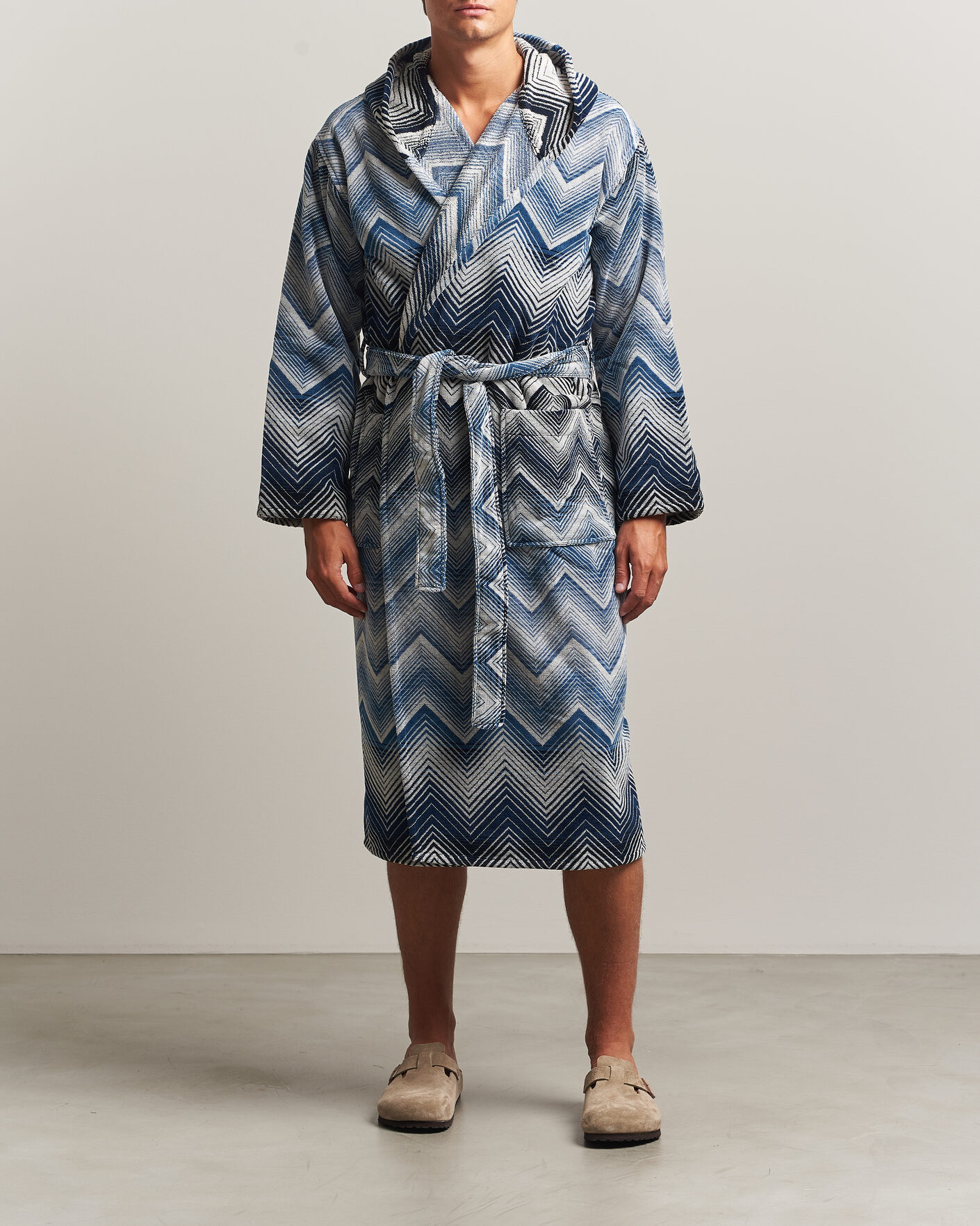 Mies | Yöpuvut ja kylpytakit | Missoni Home | Marea Hooded Bathrobe Multi Blue