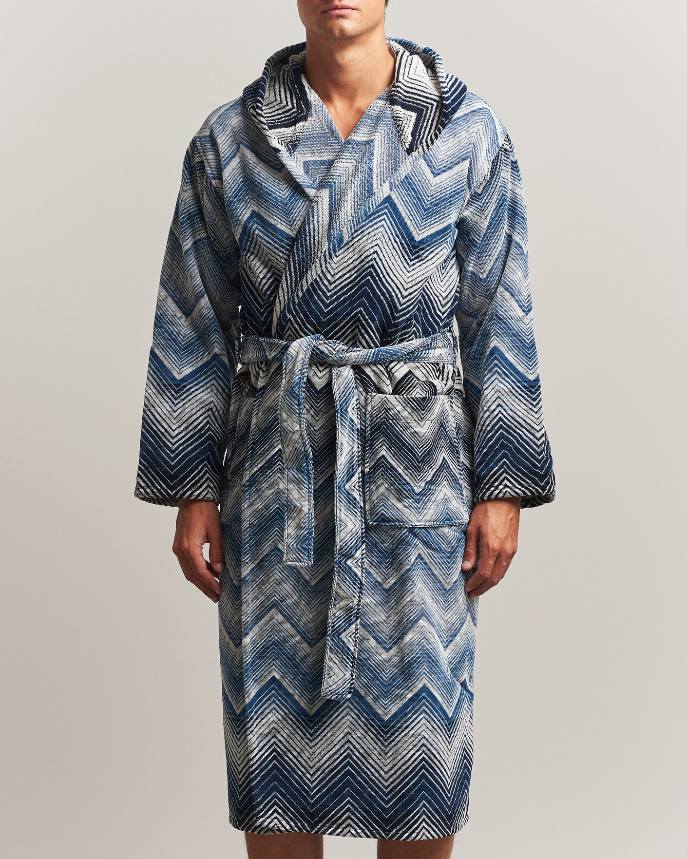 Mies | Yöpuvut ja kylpytakit | Missoni Home | Marea Hooded Bathrobe Multi Blue