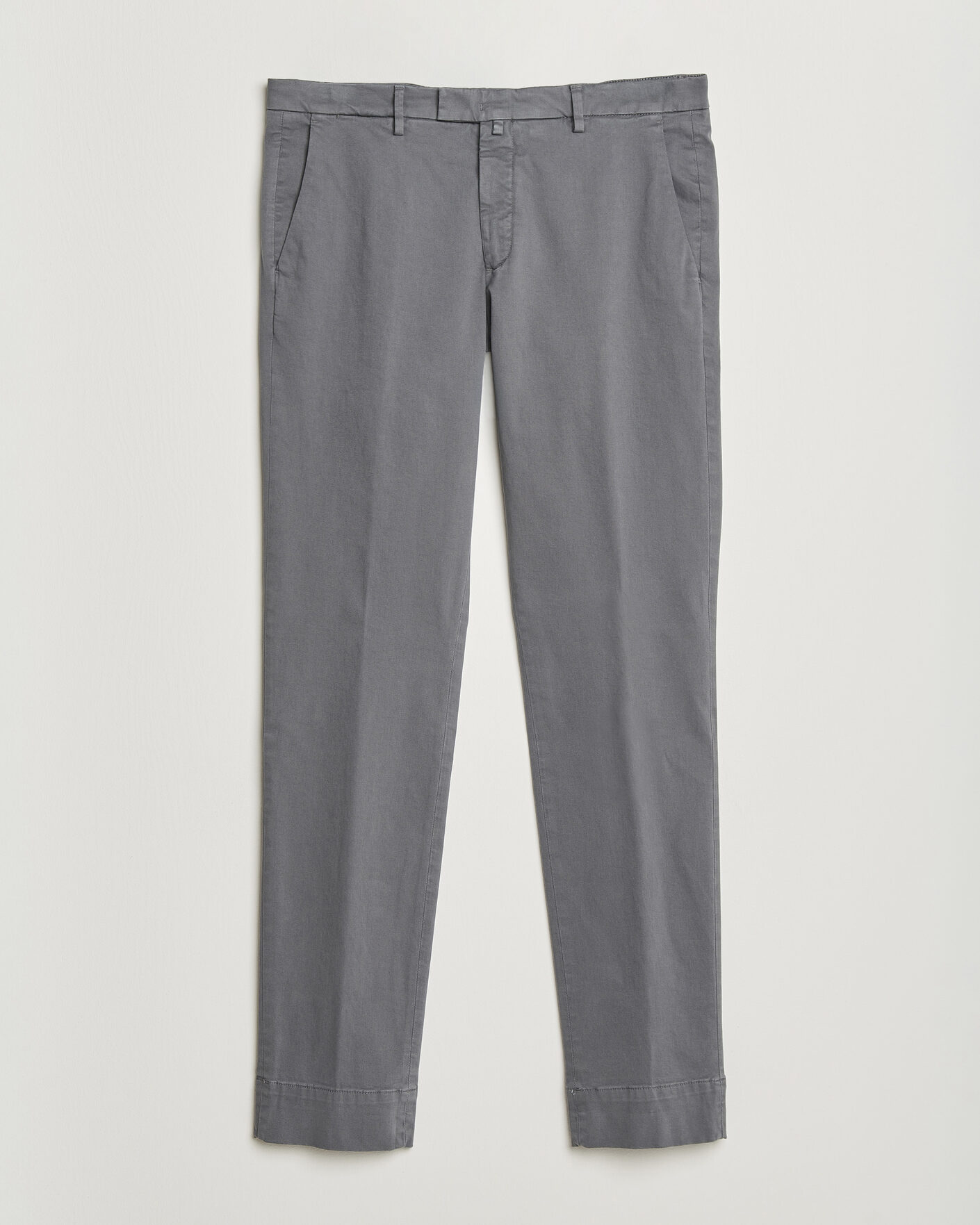 Mies | Housut | Briglia 1949 | Slim Fit Cotton Stretch Trousers Grey