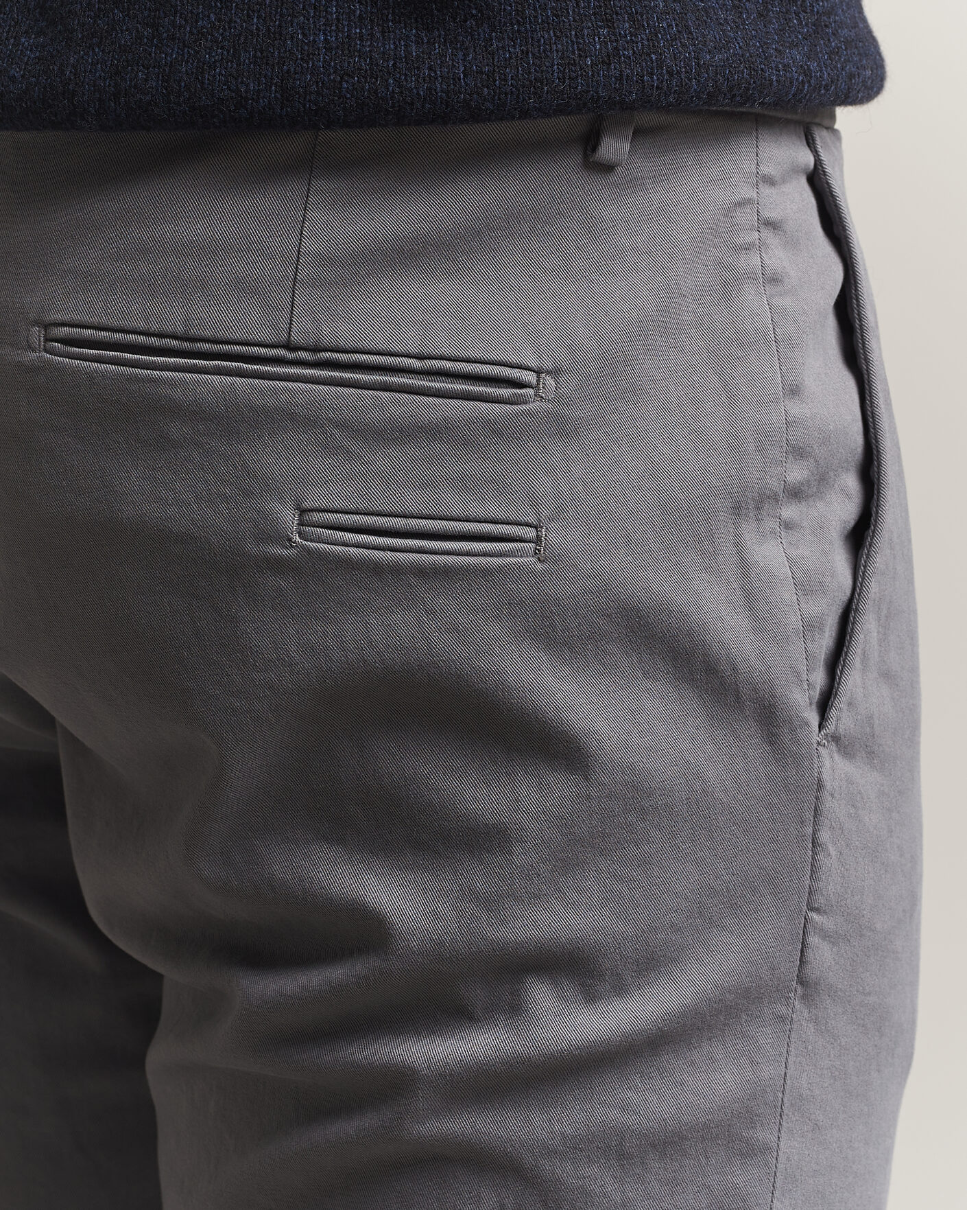 Mies | Housut | Briglia 1949 | Slim Fit Cotton Stretch Trousers Grey