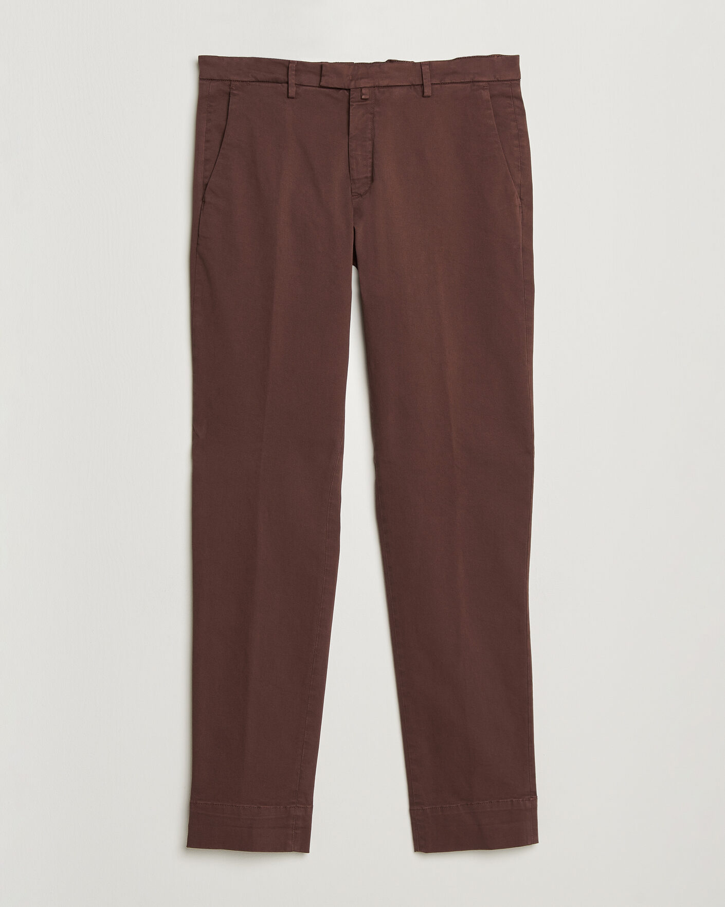 Mies | Housut | Briglia 1949 | Slim Fit Cotton Stretch Trousers Burgundy