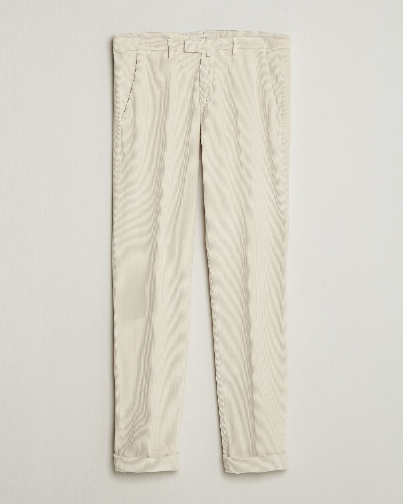 Mies | Housut | Briglia 1949 | Slim Fit Corduroy Trousers Off White