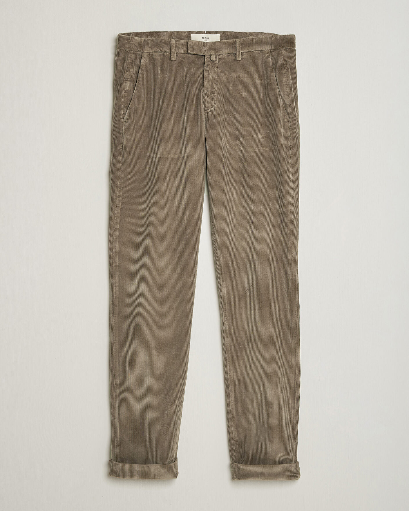 Mies | Housut | Briglia 1949 | Slim Fit Corduroy Trousers Taupe
