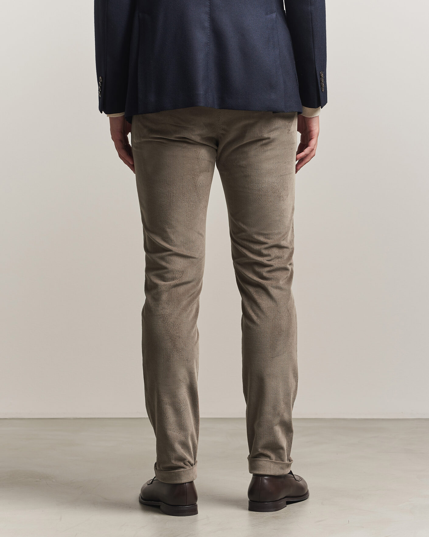 Mies | Housut | Briglia 1949 | Slim Fit Corduroy Trousers Taupe
