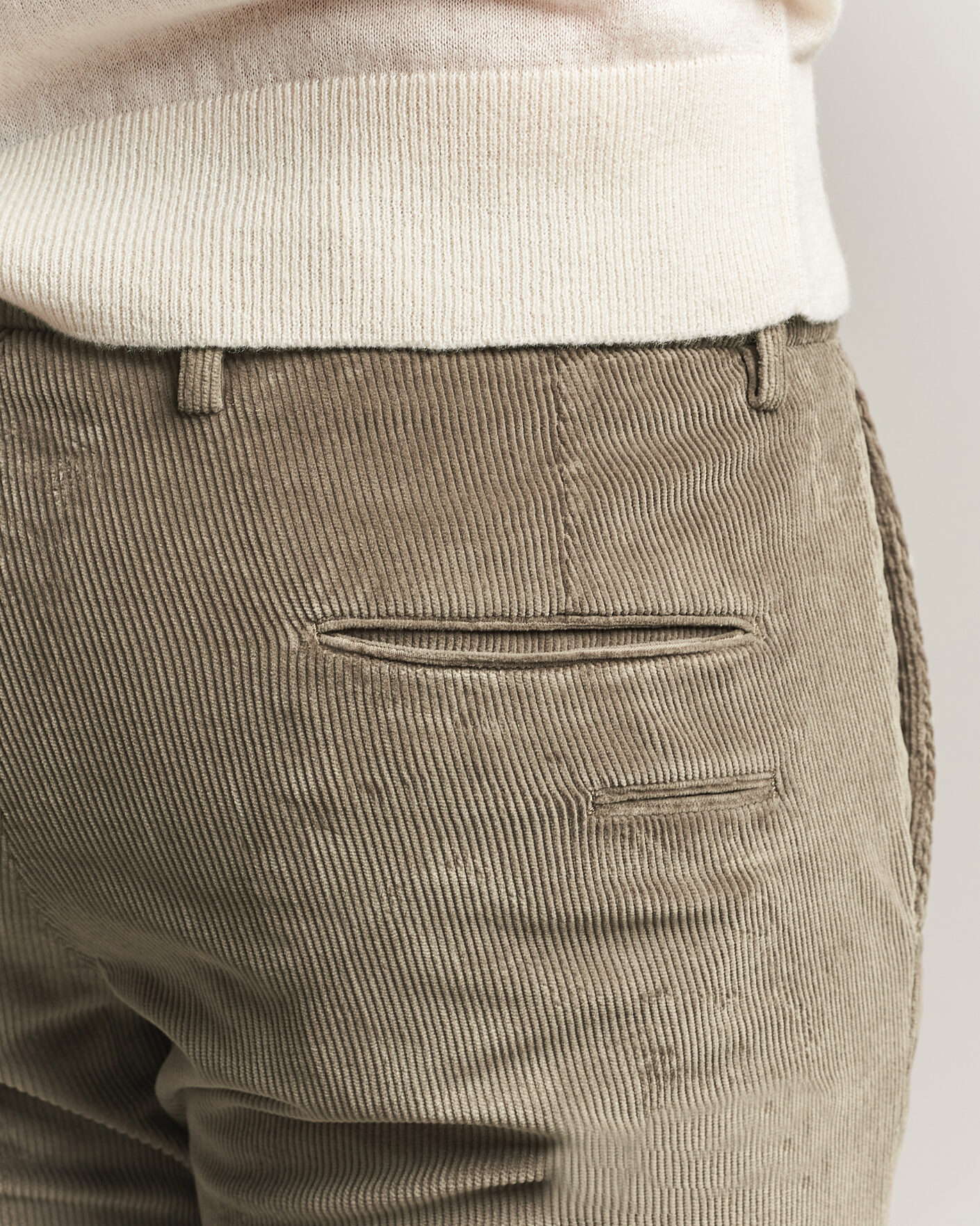 Mies | Housut | Briglia 1949 | Slim Fit Corduroy Trousers Taupe