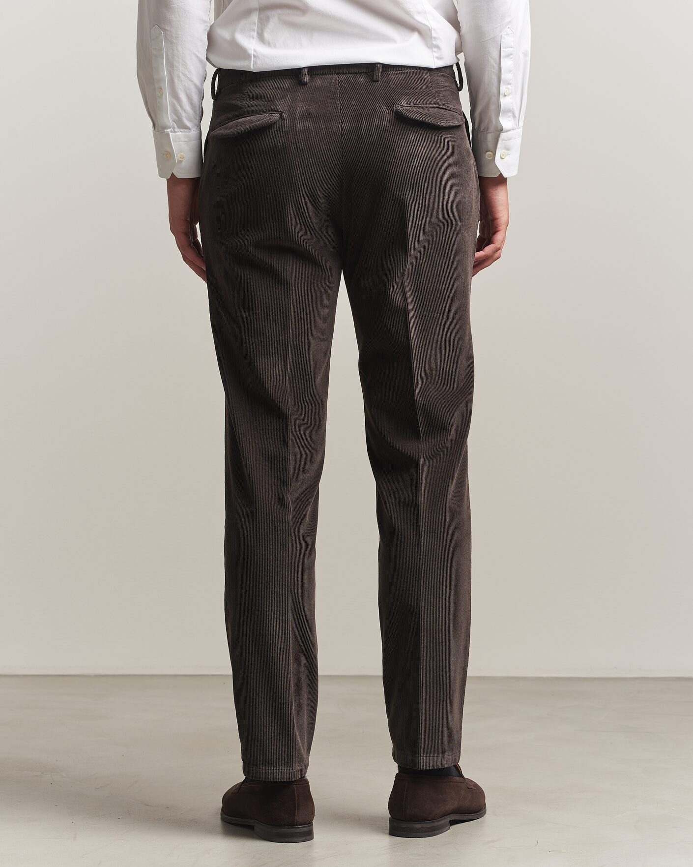 Mies | Housut | Briglia 1949 | Easy Fit Corduroy Trousers Brown