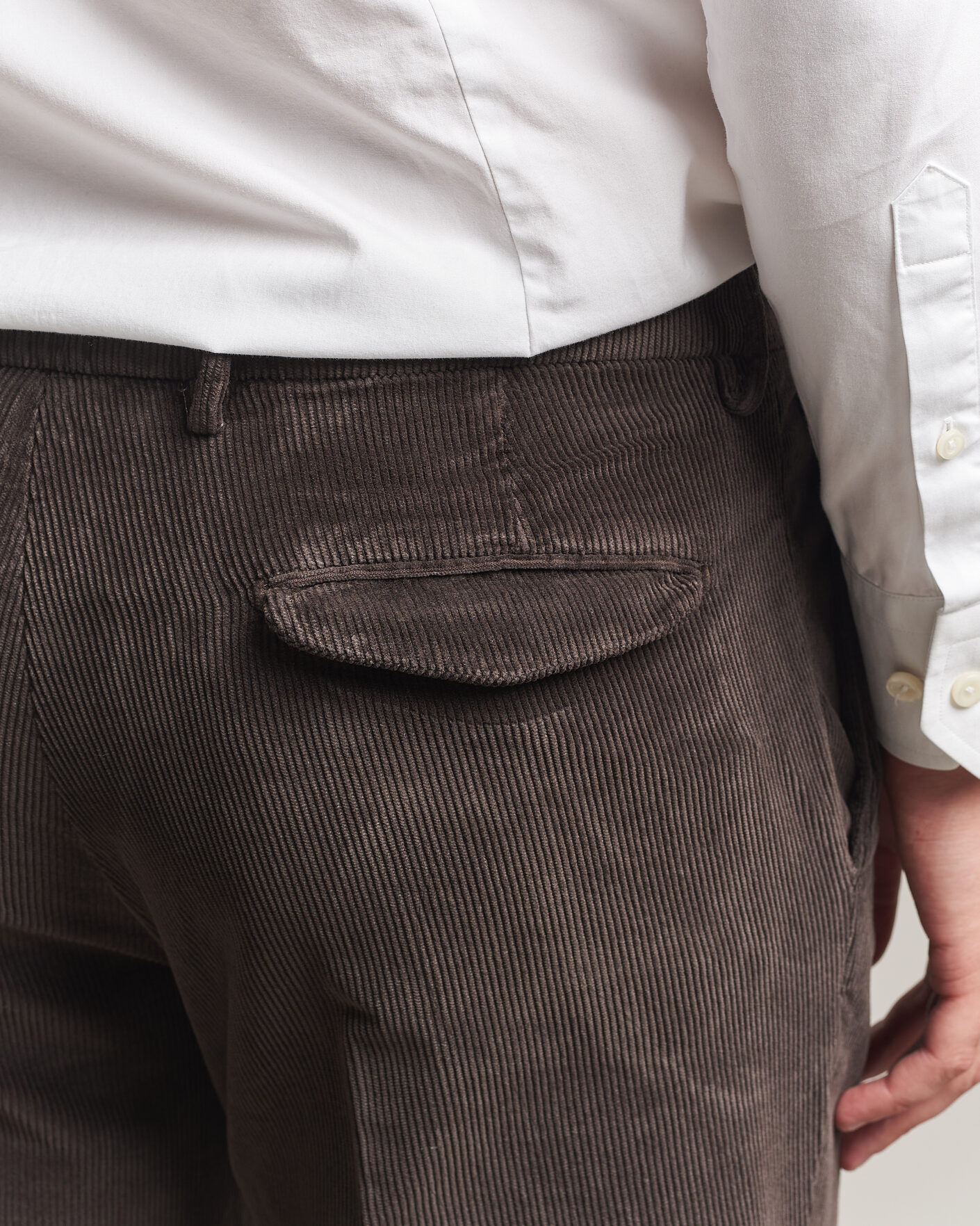 Mies | Housut | Briglia 1949 | Easy Fit Corduroy Trousers Brown