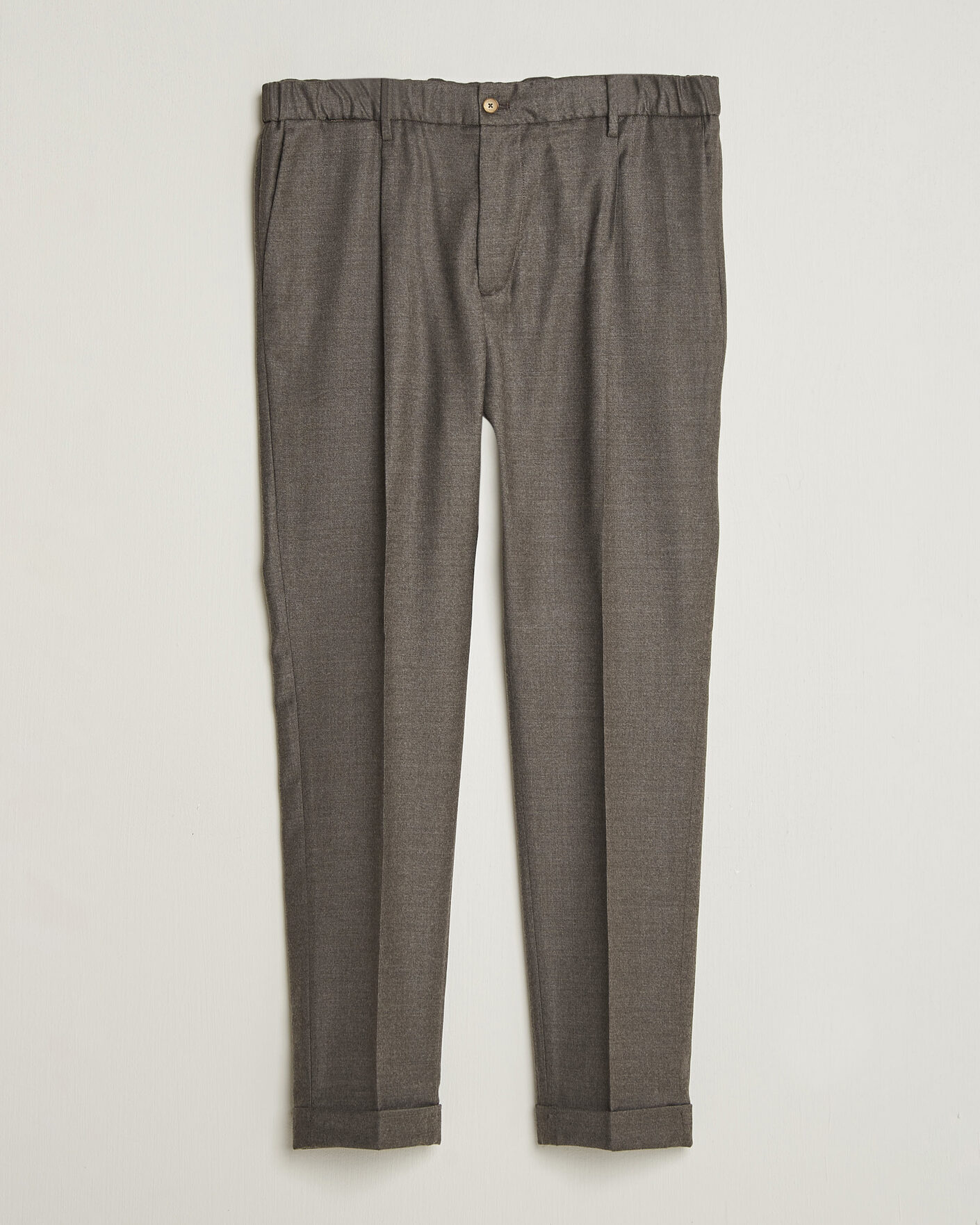 Mies | Housut | Briglia 1949 | Isola Stretch Flannel Trousers Brown