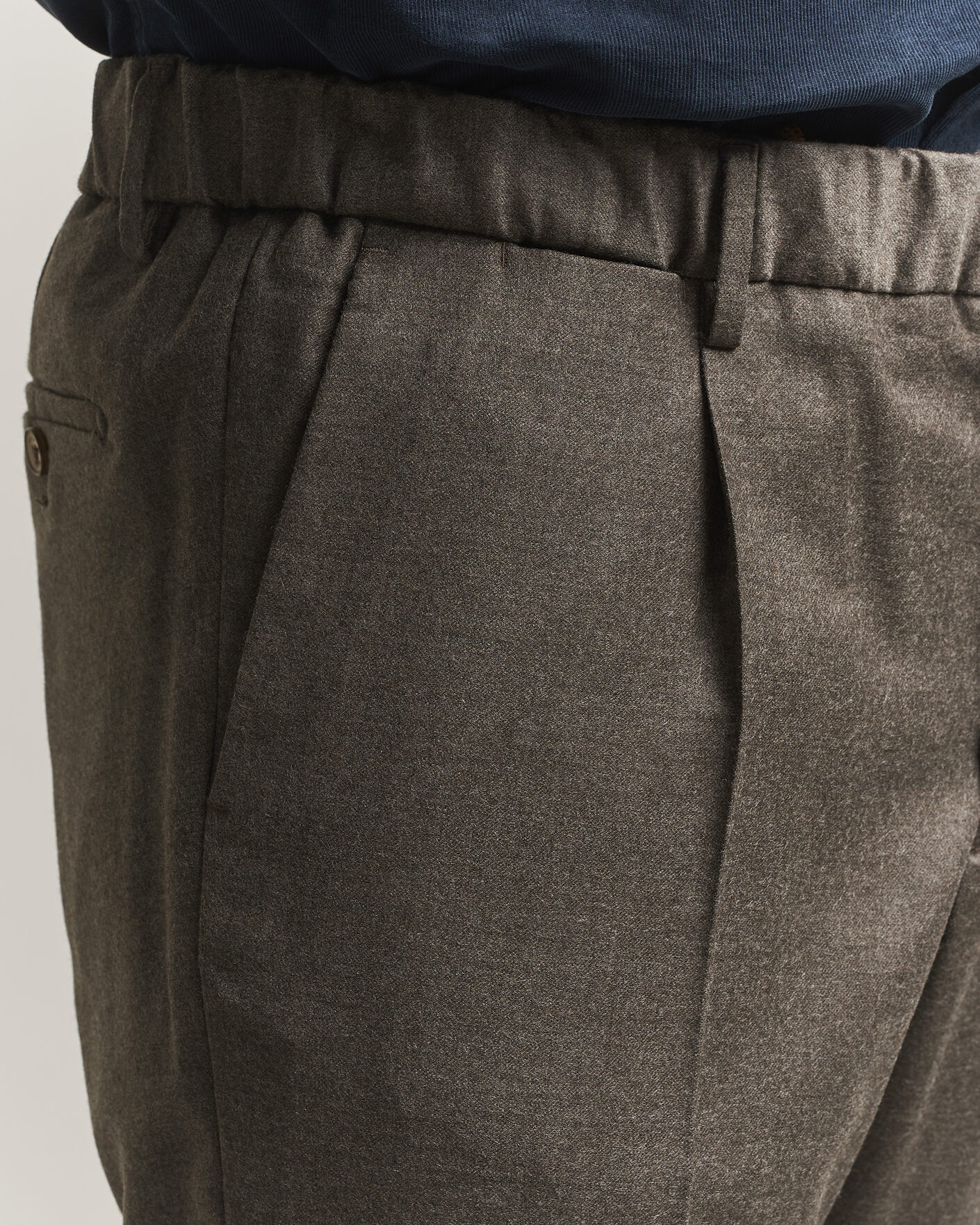 Mies | Housut | Briglia 1949 | Isola Stretch Flannel Trousers Brown