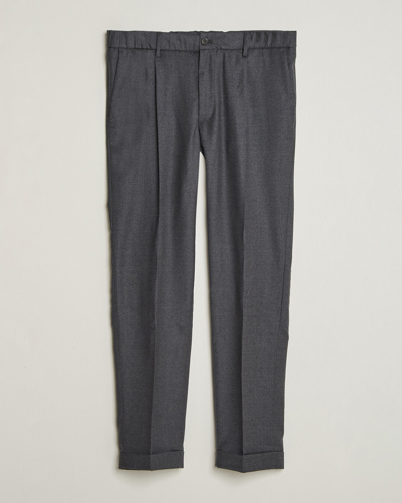 Mies | Housut | Briglia 1949 | Isola Stretch Flannel Trousers Grey