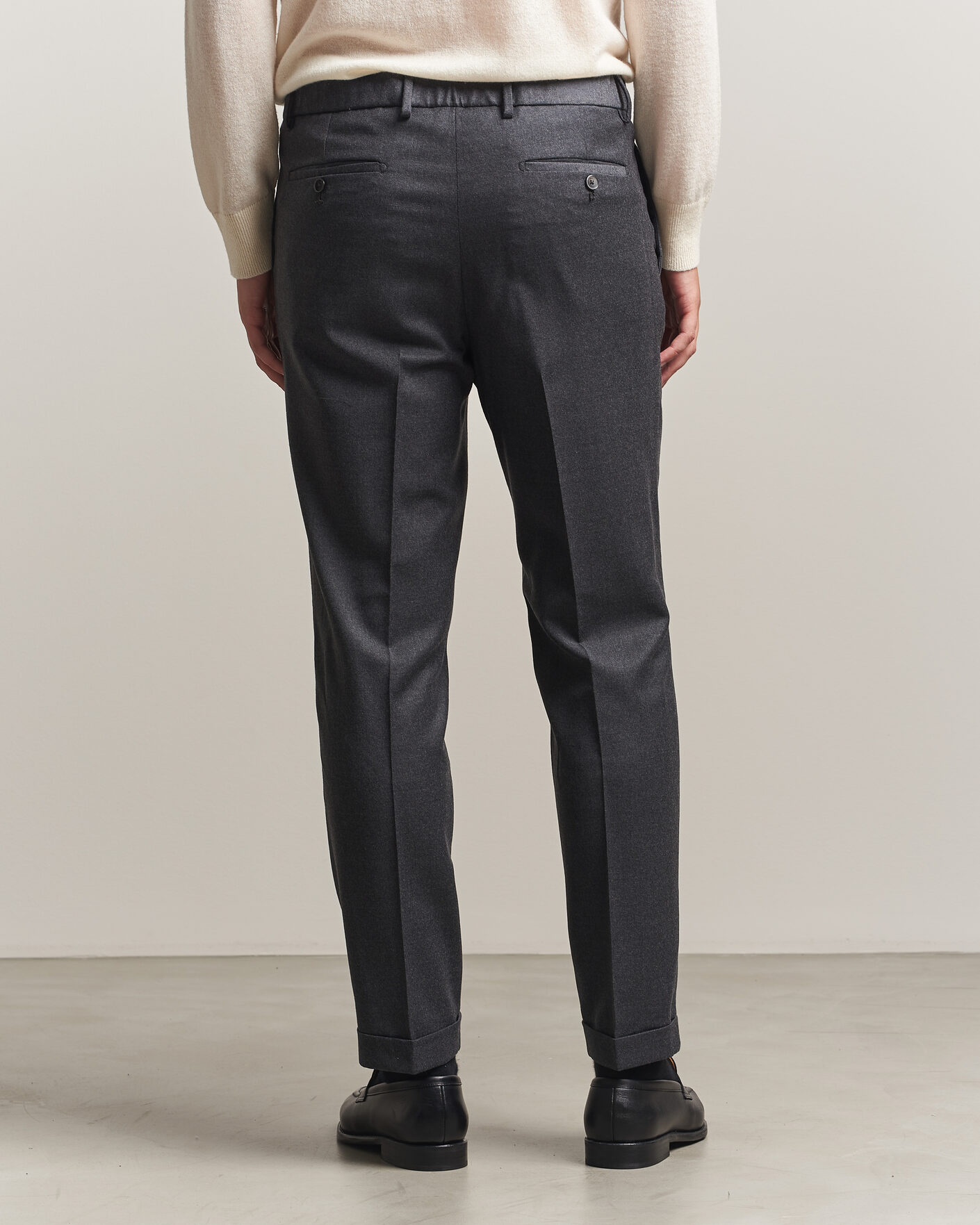Mies | Housut | Briglia 1949 | Isola Stretch Flannel Trousers Grey