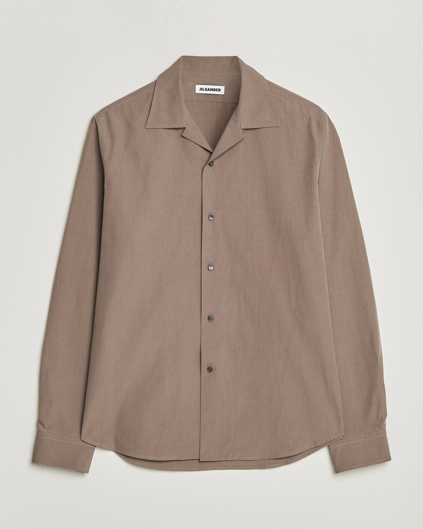 Mies | Kauluspaidat | Jil Sander | Crispy Washed Cotton Shirt Taupe