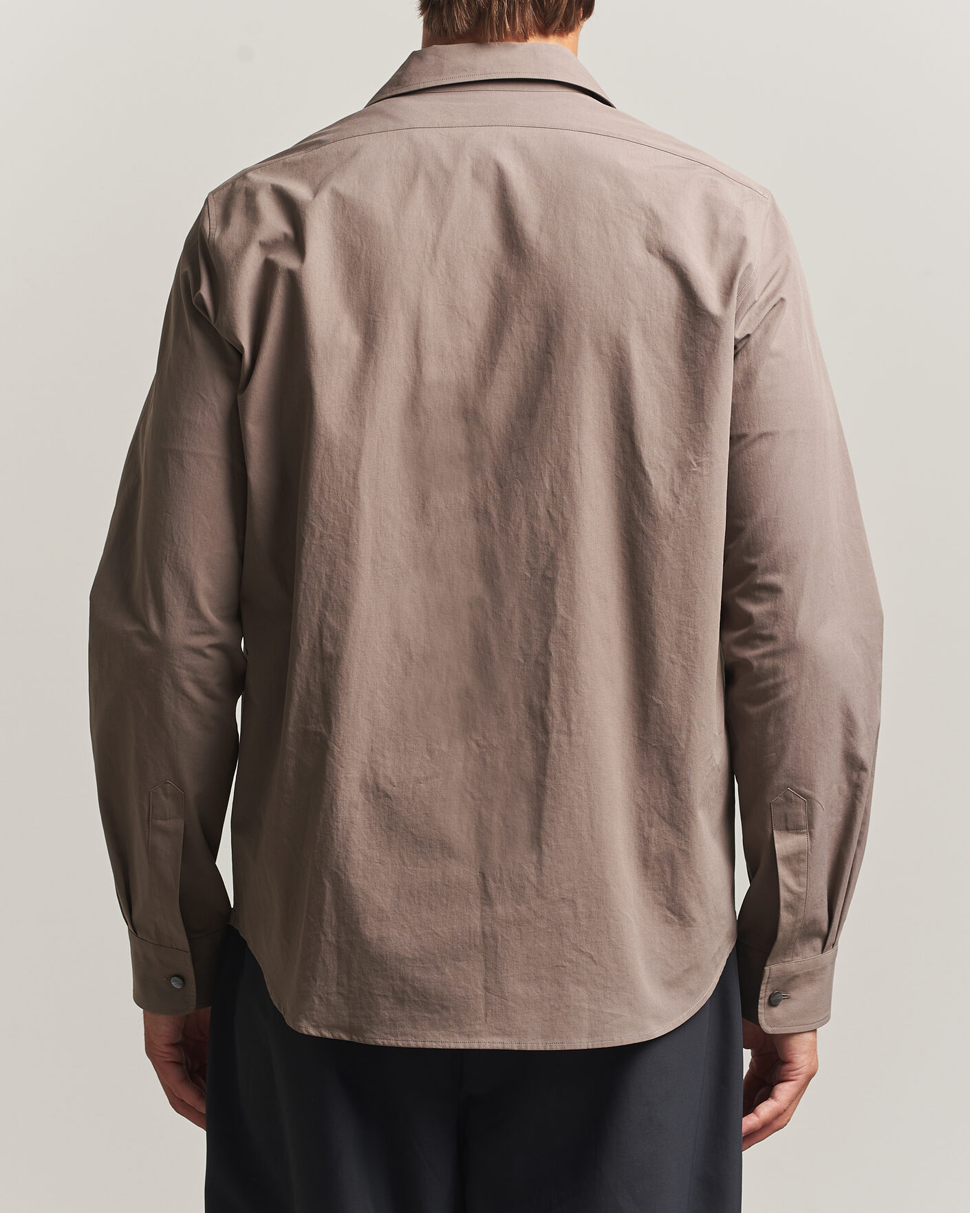 Mies | Kauluspaidat | Jil Sander | Crispy Washed Cotton Shirt Taupe