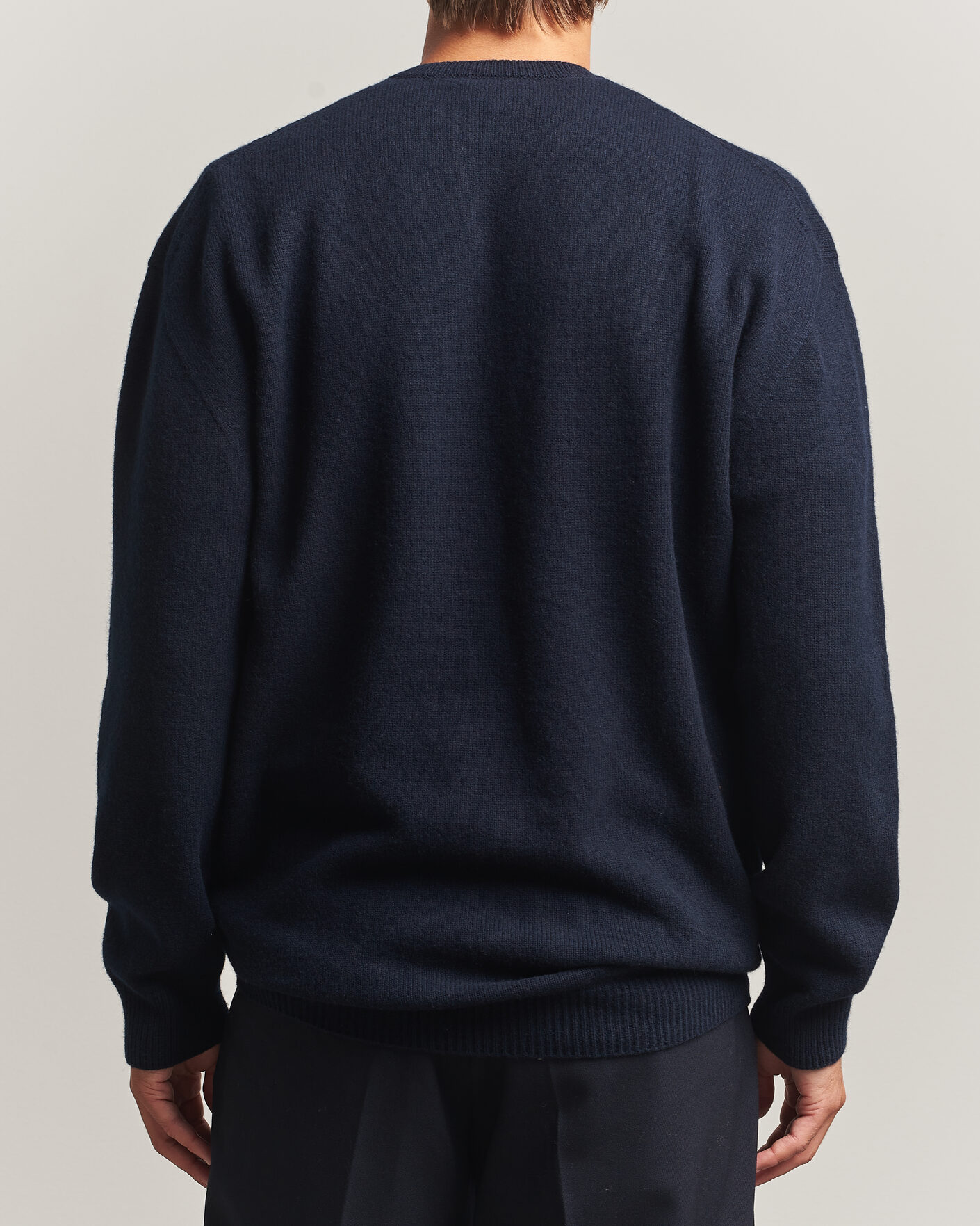Mies | Puserot | Jil Sander | Wool/Cashmere Seamless Sweater Navy