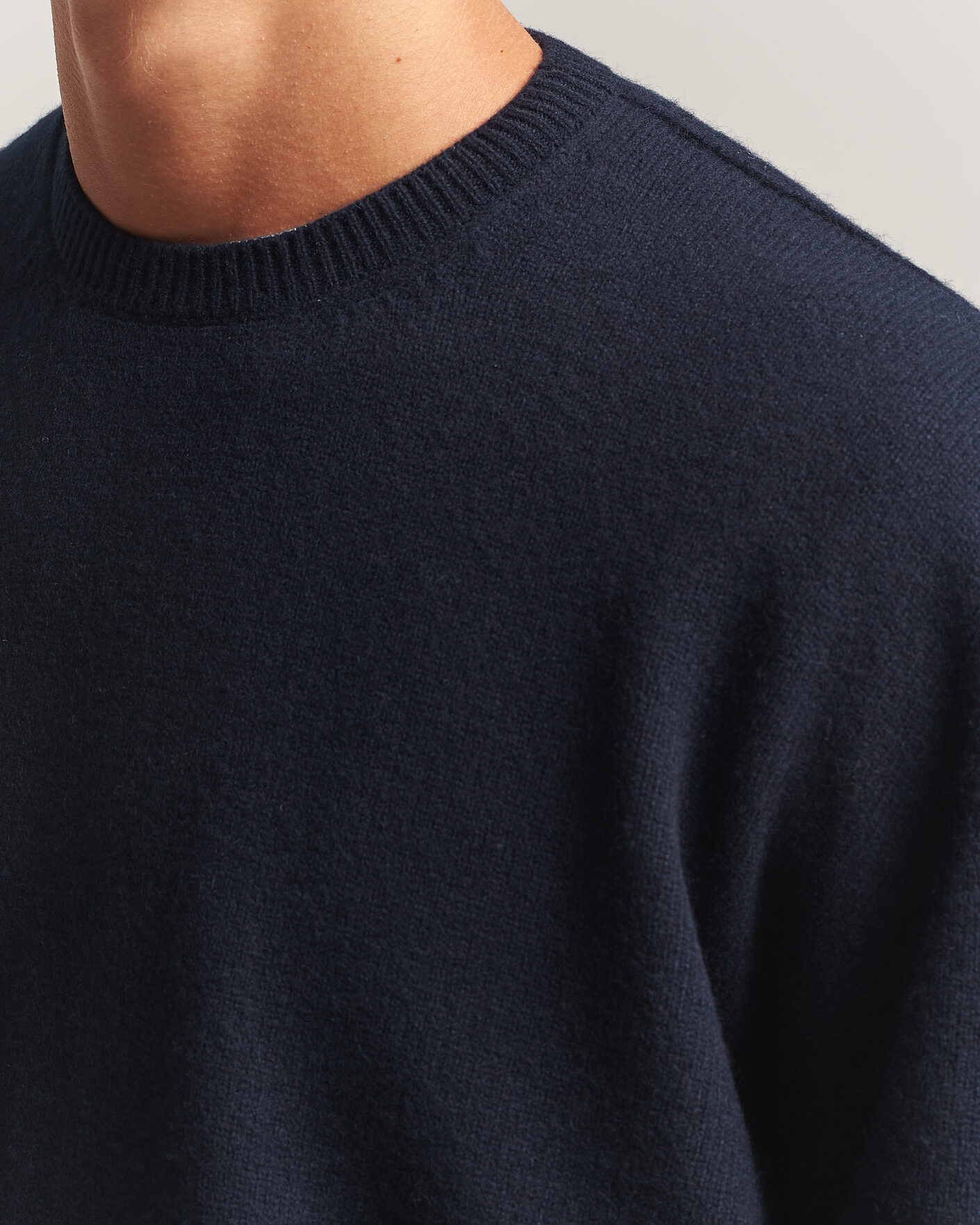 Mies | Puserot | Jil Sander | Wool/Cashmere Seamless Sweater Navy