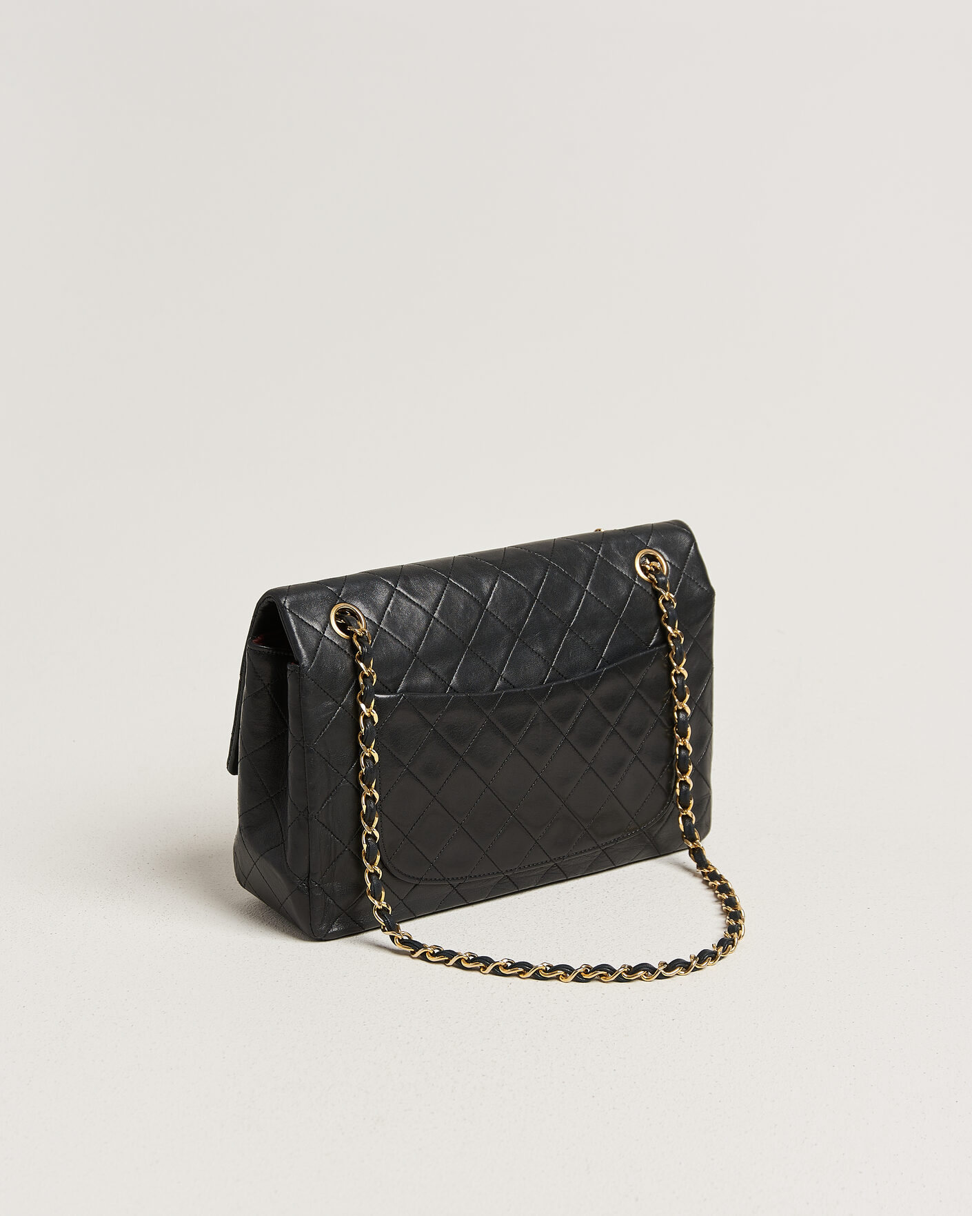 Mies | Pre-Owned & Vintage Bags | Chanel Pre-Owned | Vintage Classic Flap Bag Lambskin Black