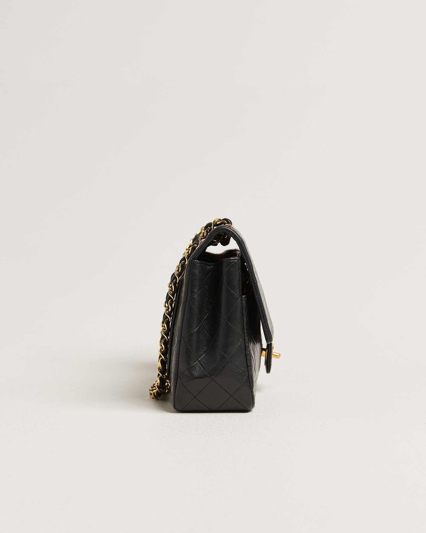 Mies | Pre-Owned & Vintage Bags | Chanel Pre-Owned | Vintage Classic Flap Bag Lambskin Black