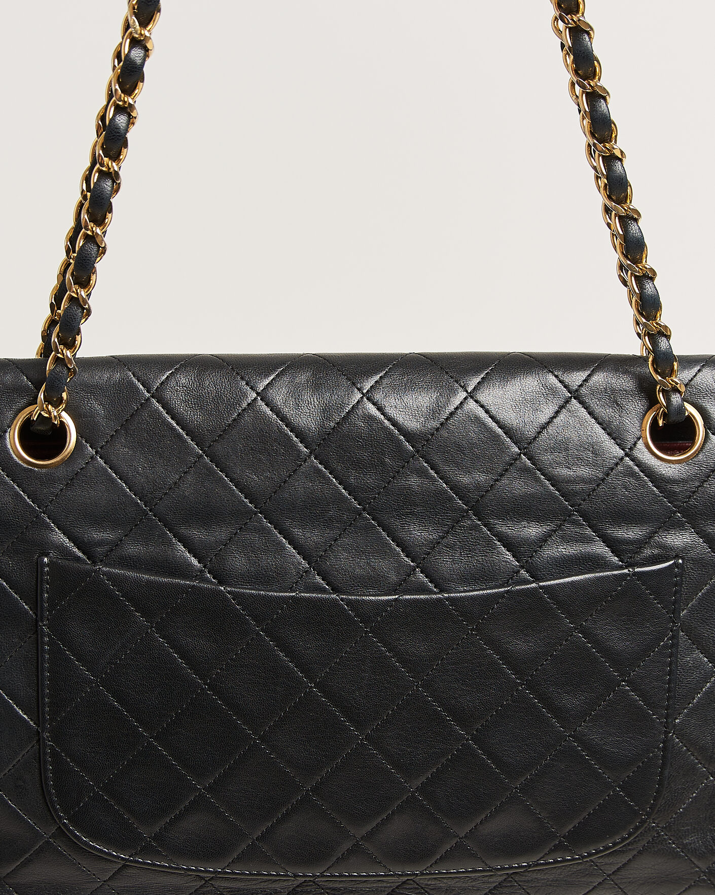 Mies | Pre-Owned & Vintage Bags | Chanel Pre-Owned | Vintage Classic Flap Bag Lambskin Black