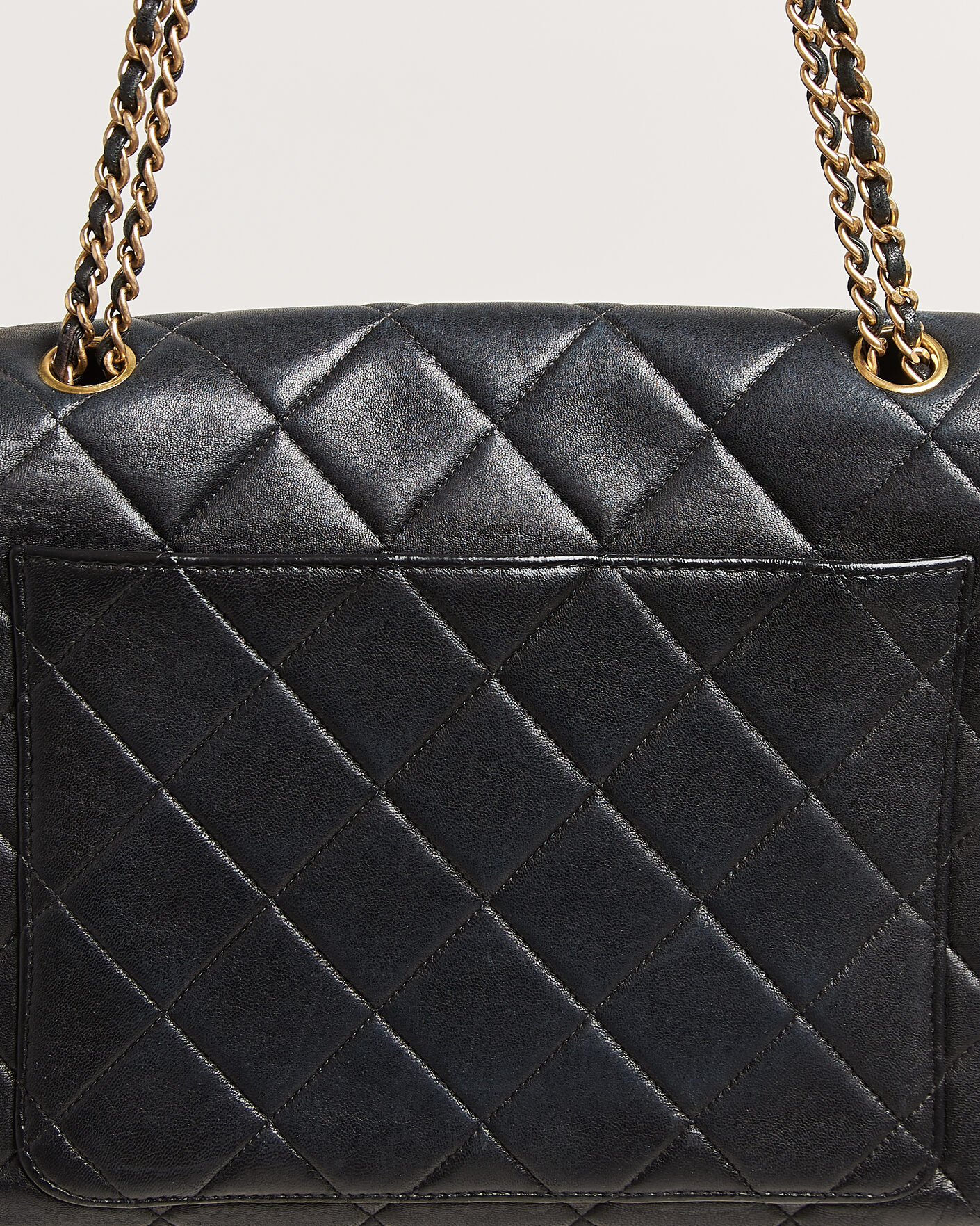 Mies | Pre-Owned & Vintage Bags | Chanel Pre-Owned | Single Flap Bag Lambskin Black