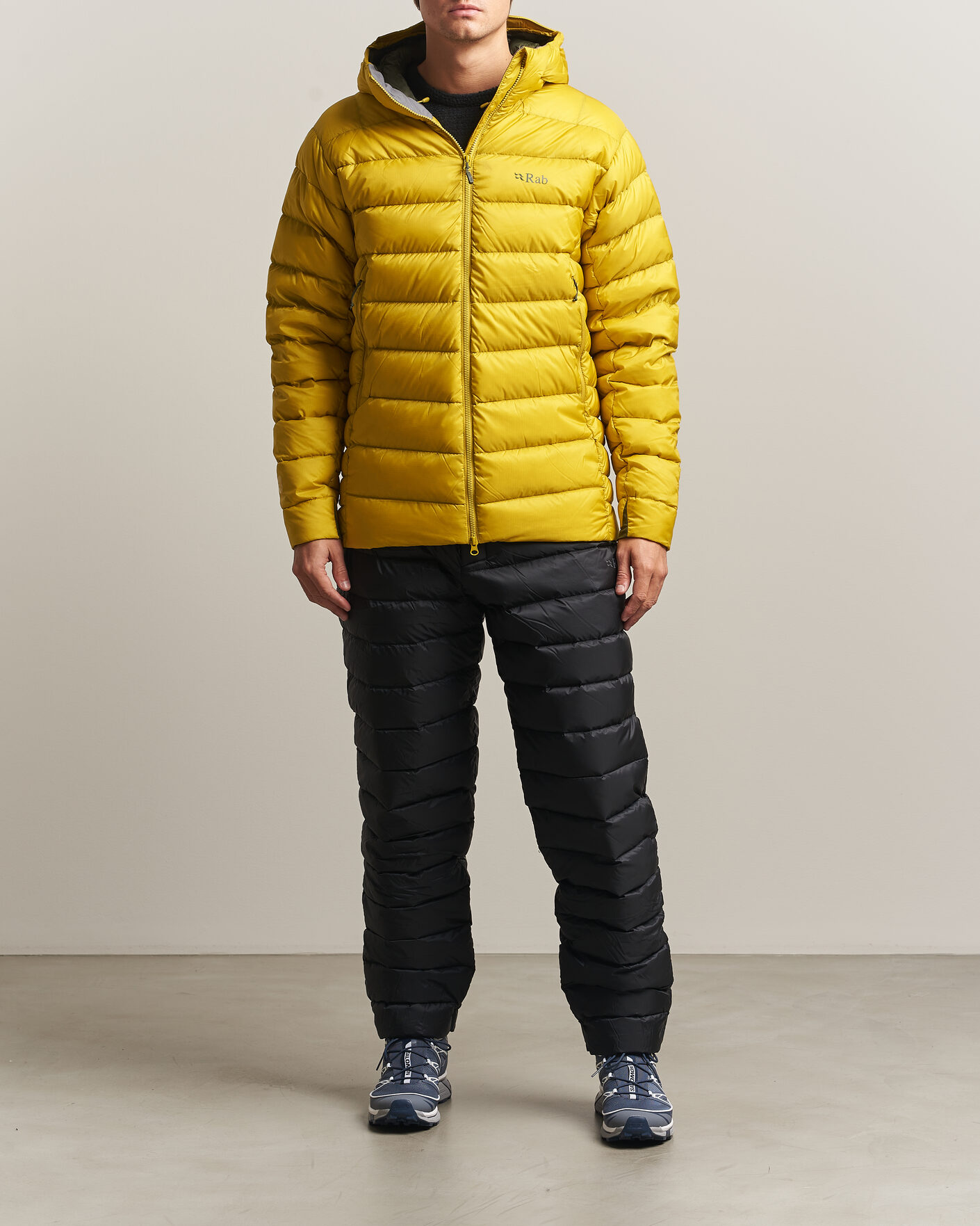 Mies | Takit | Rab | Electron Pro Hoody Mid Down Jacket Dark Pollen