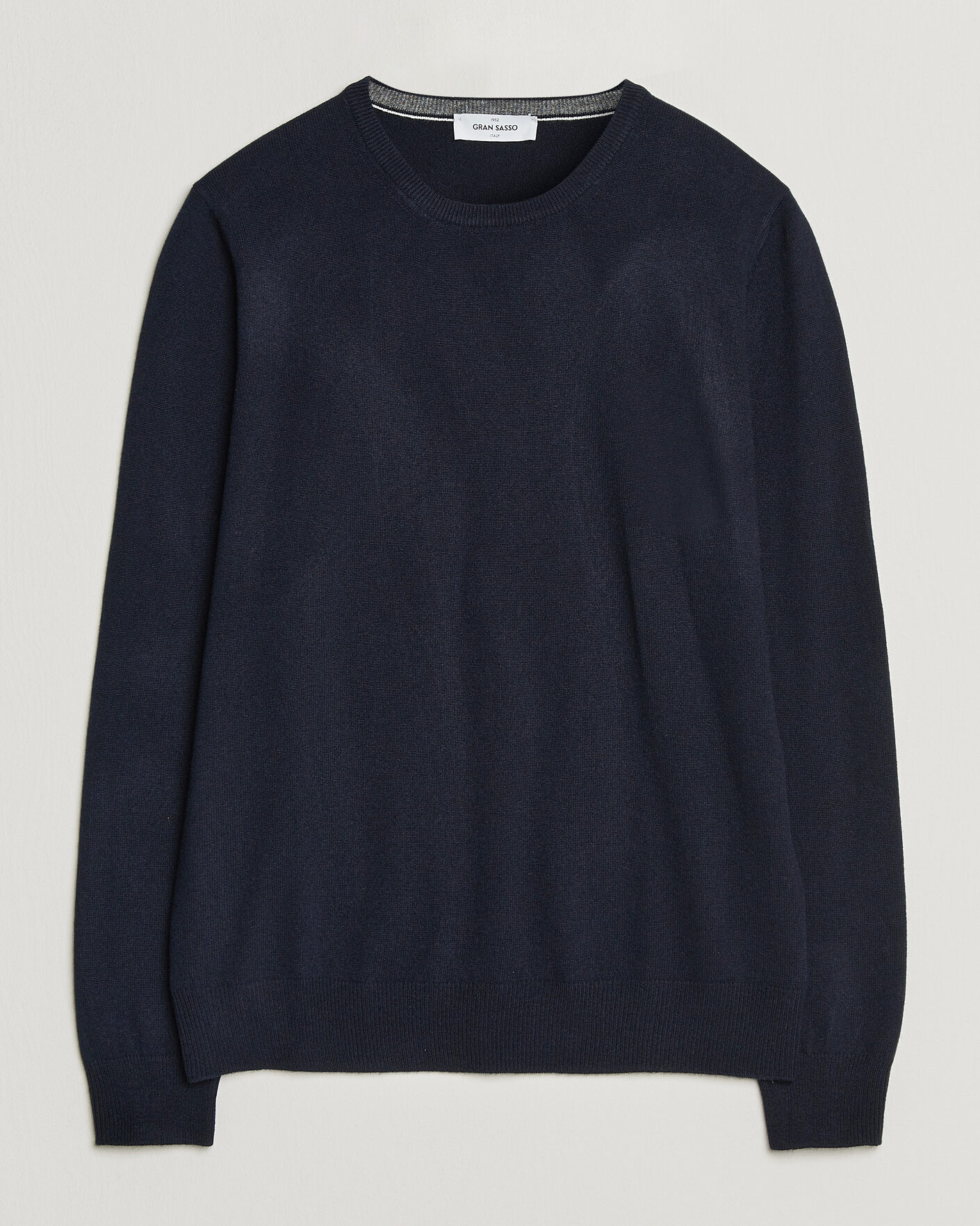 Mies | Puserot | Gran Sasso | Wool/Cashmere Crew Neck Navy