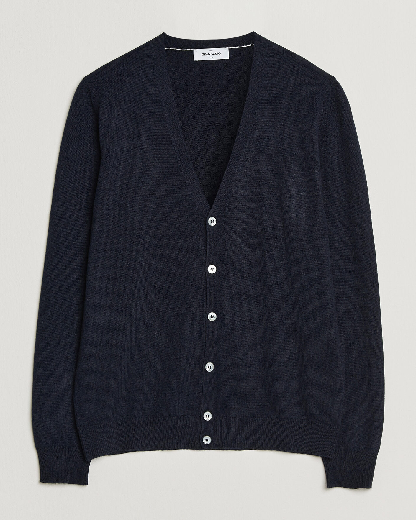 Mies | Puserot | Gran Sasso | Wool/Cashmere Cardigan Navy