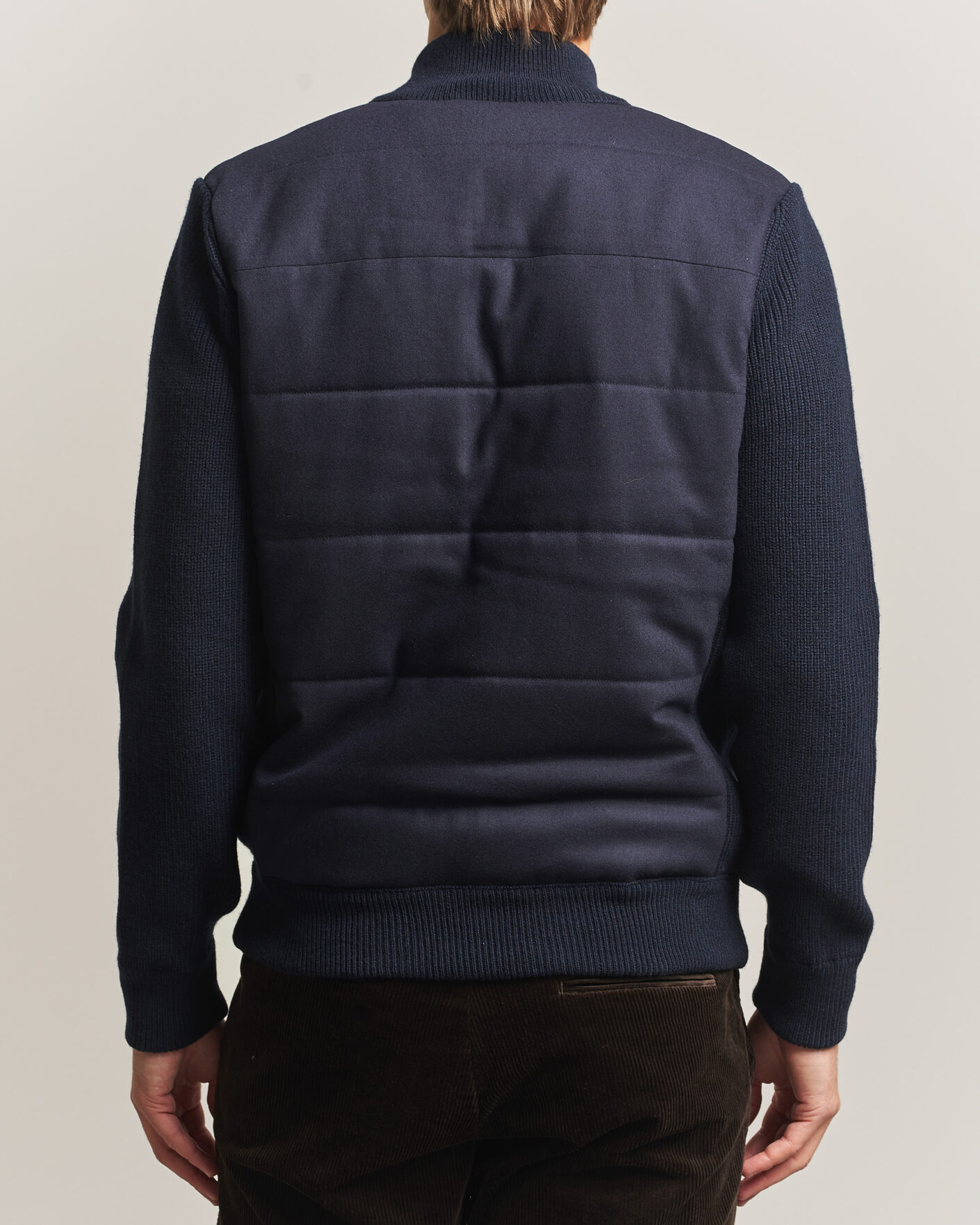 Mies | Takit | Gran Sasso | Brushed Wool Hybrid Jacket Navy