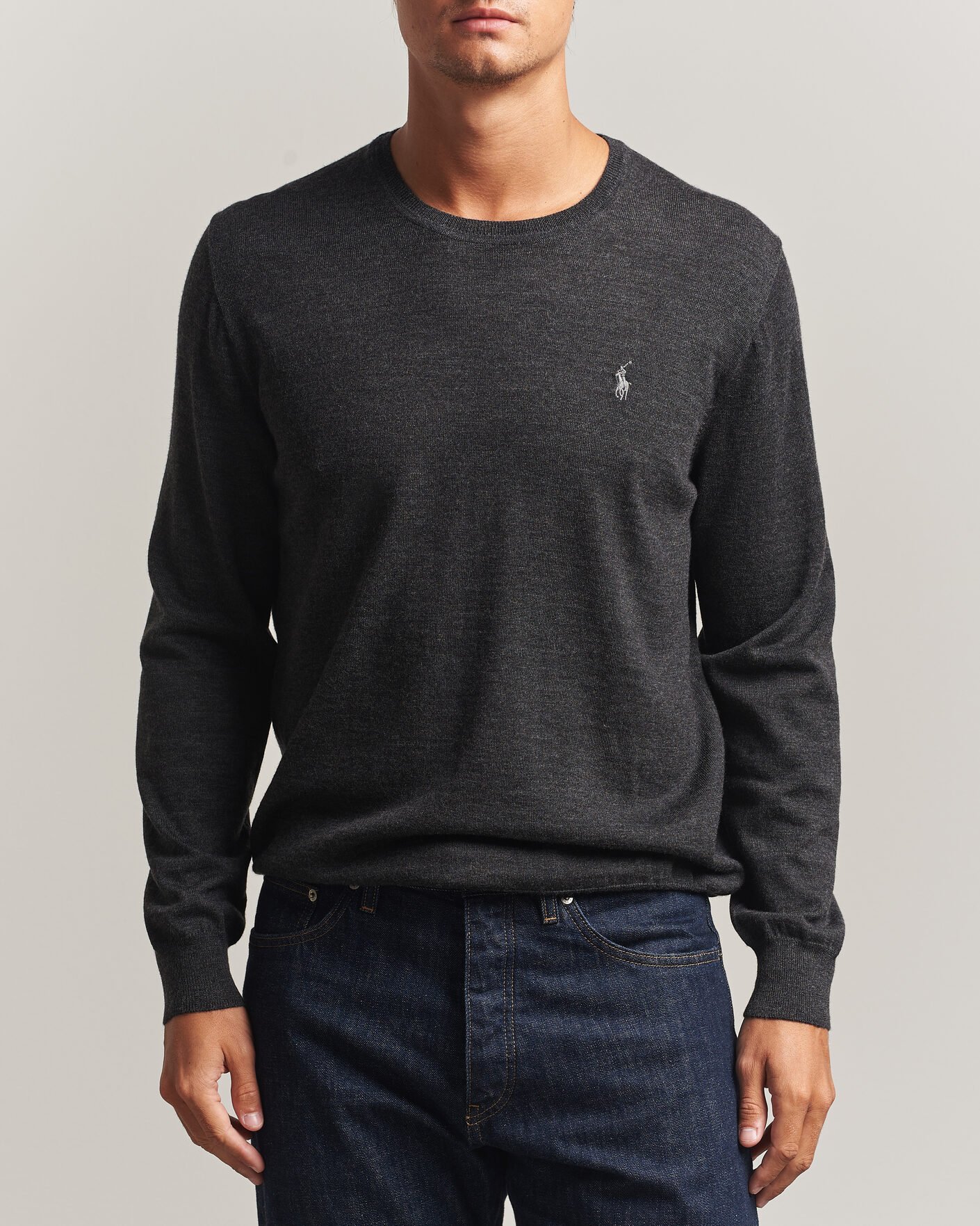 Mies | Puserot | Polo Ralph Lauren | Long Sleeve Pullover Dark Granite