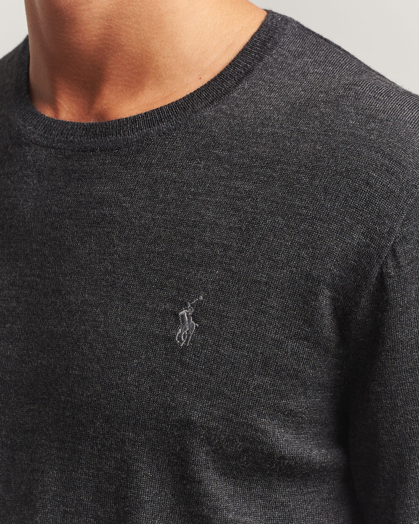 Mies | Puserot | Polo Ralph Lauren | Long Sleeve Pullover Dark Granite