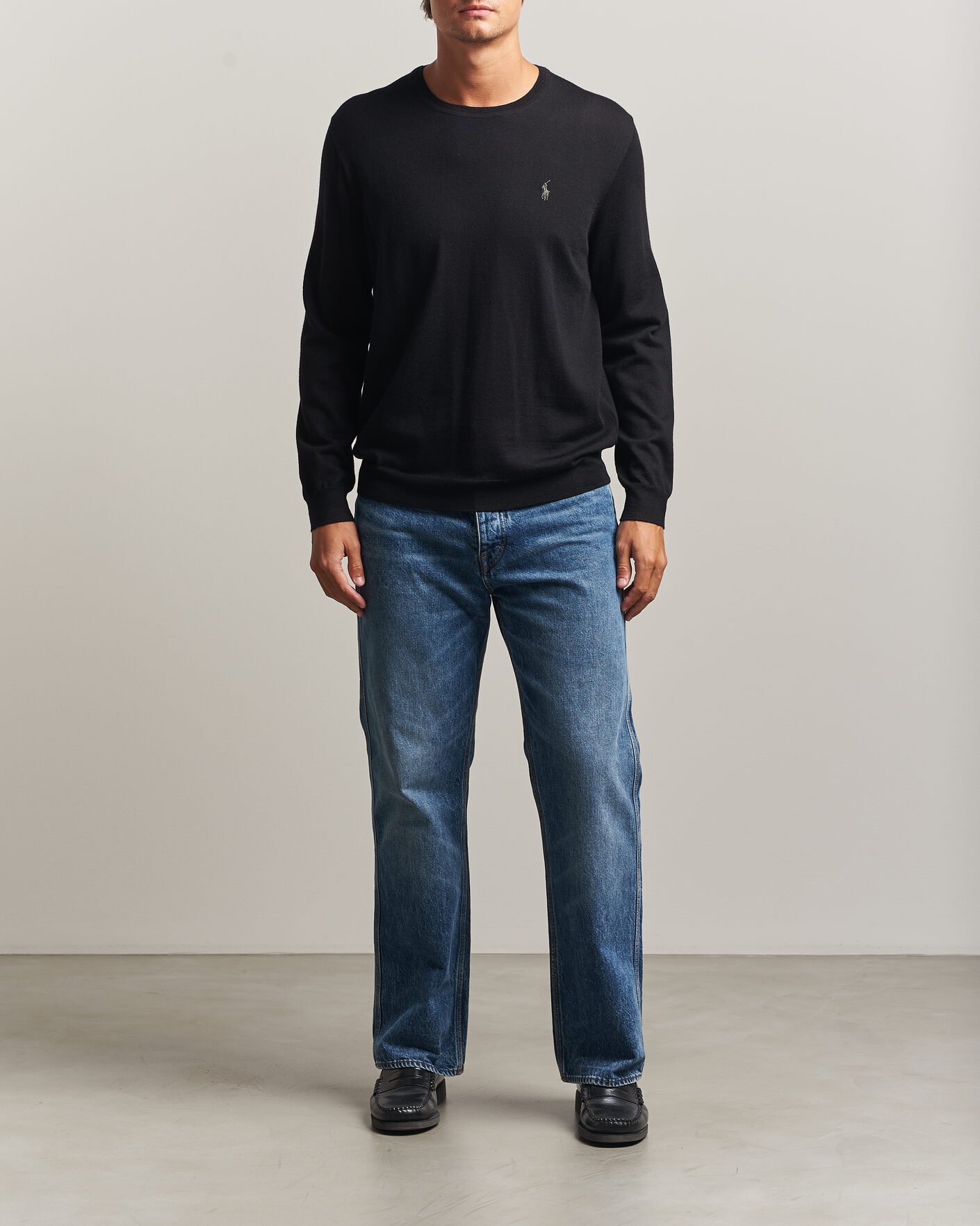 Mies | Puserot | Polo Ralph Lauren | Long Sleeve Pullover Polo Black