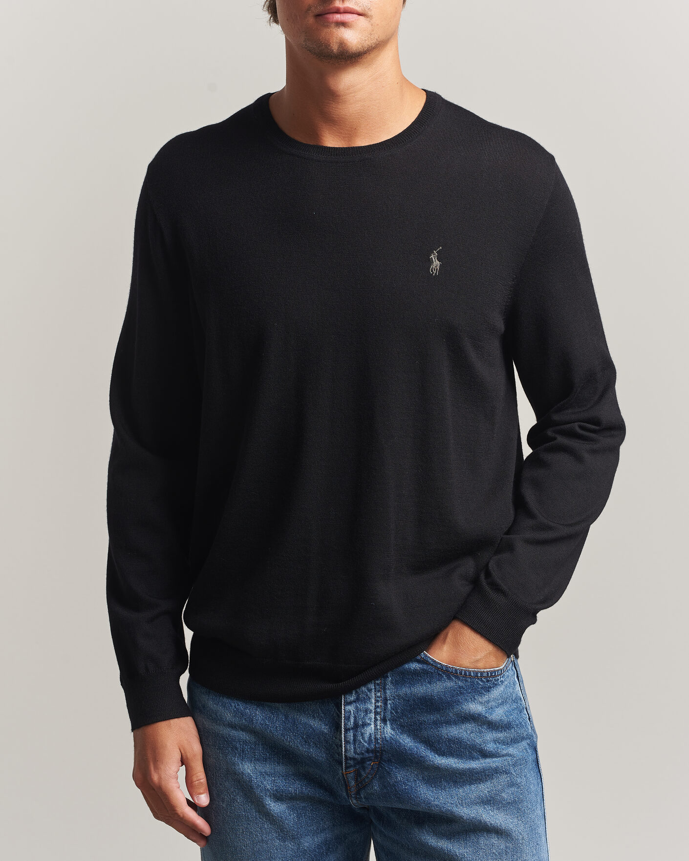 Mies | Puserot | Polo Ralph Lauren | Long Sleeve Pullover Polo Black