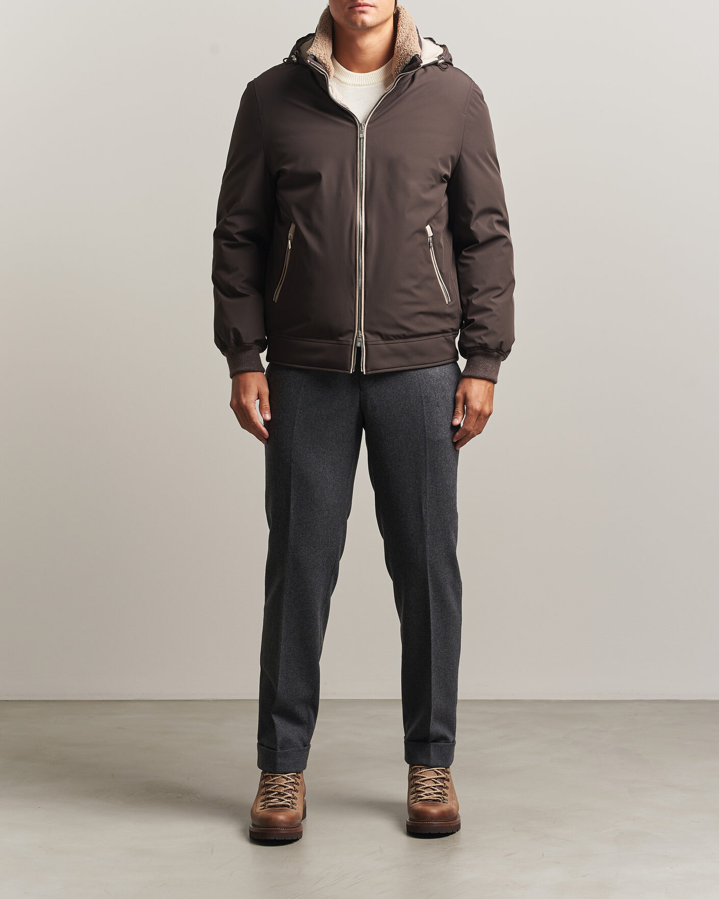 Mies | Takit | Brunello Cucinelli | Padded Jacket Dark Brown