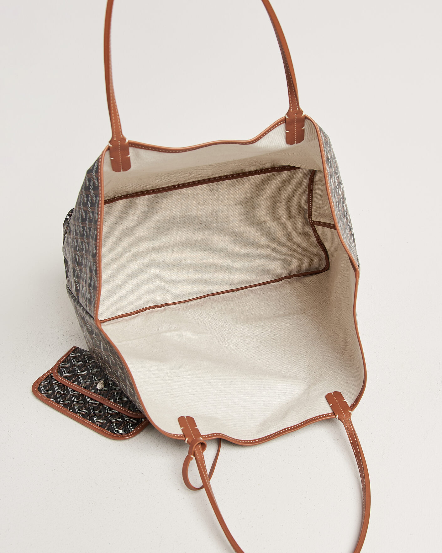 Mies | Pre-Owned & Vintage Bags | Goyard Pre-Owned | Saint Louis GM Coated Canvas Tote Bag Black
