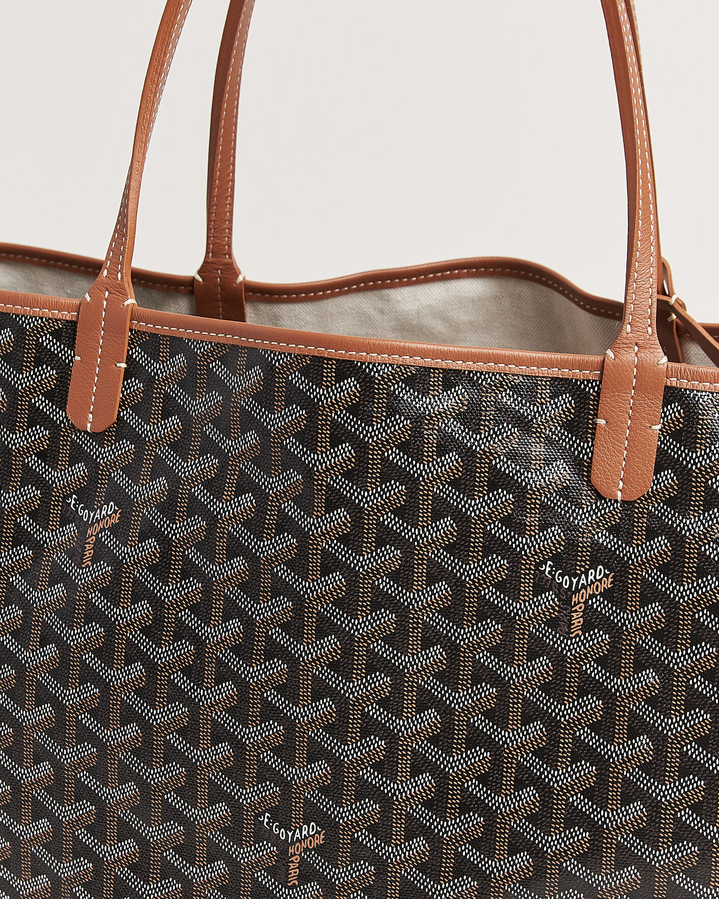 Mies | Pre-Owned & Vintage Bags | Goyard Pre-Owned | Saint Louis GM Coated Canvas Tote Bag Black