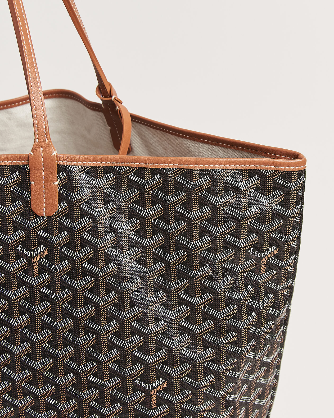 Mies | Pre-Owned & Vintage Bags | Goyard Pre-Owned | Saint Louis GM Coated Canvas Tote Bag Black