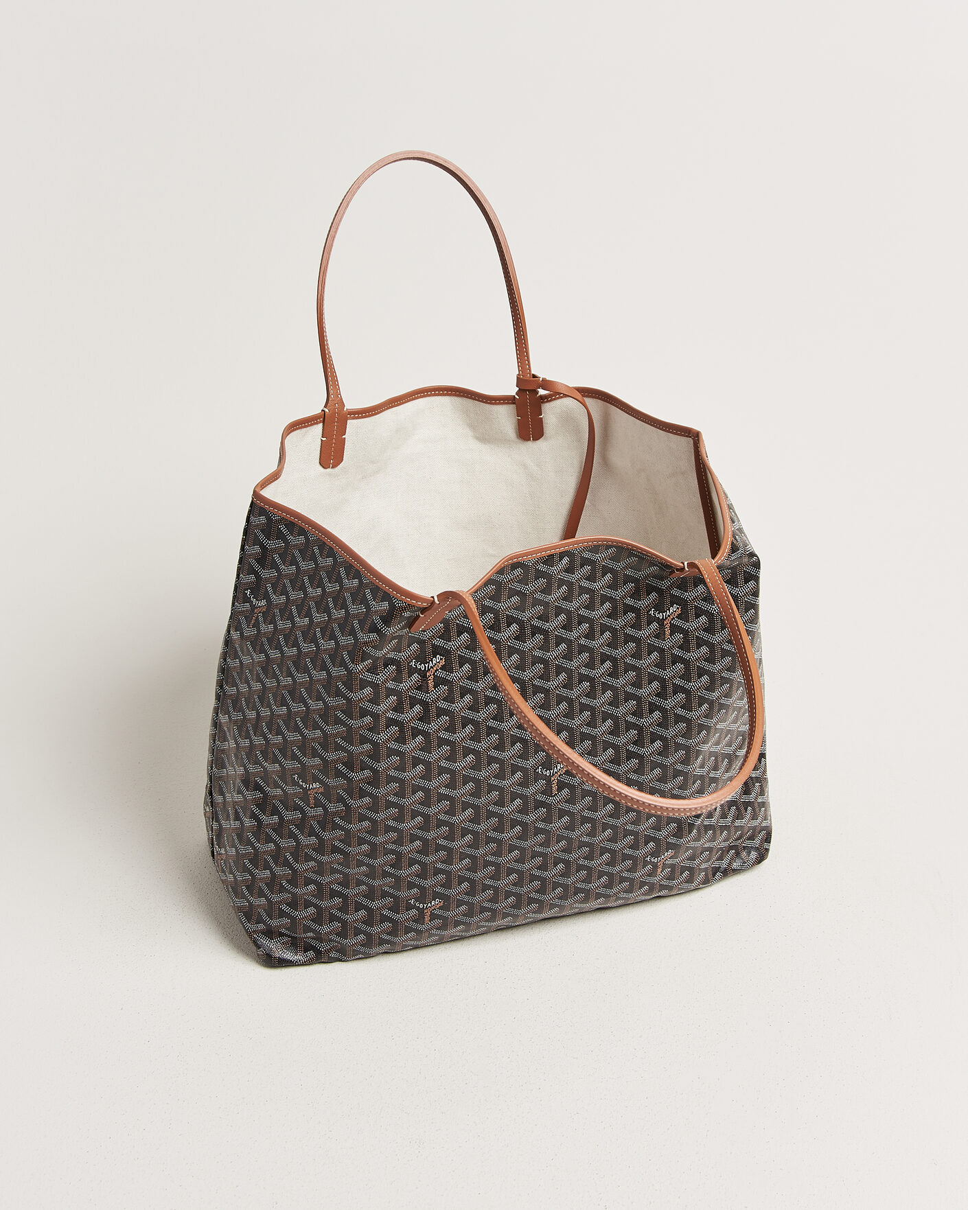 Mies | Pre-Owned & Vintage Bags | Goyard Pre-Owned | Saint Louis GM Coated Canvas Tote Bag Black