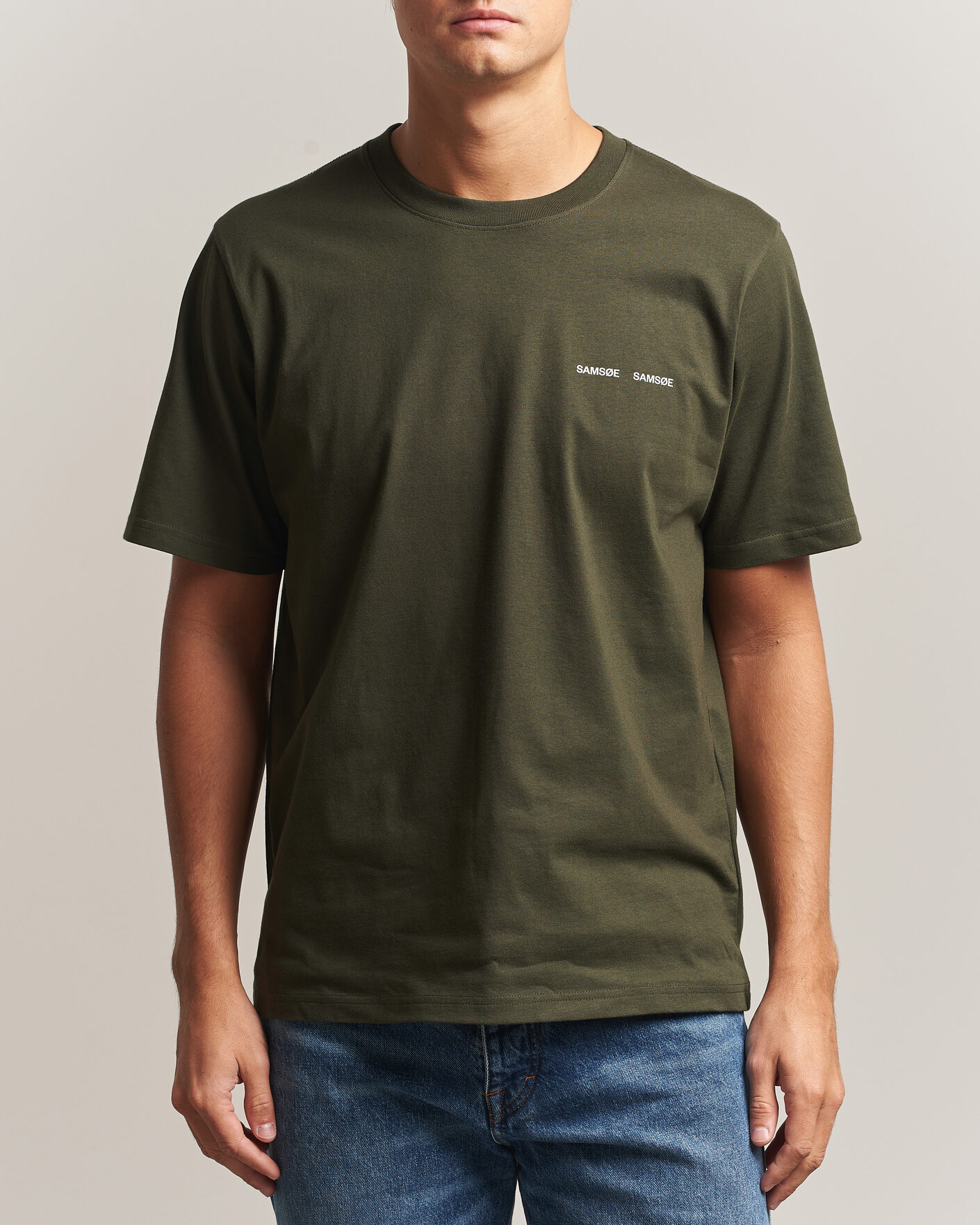 Mies | T-paidat | Samsøe Samsøe | Thomas Cotton T-Shirt Forest Night