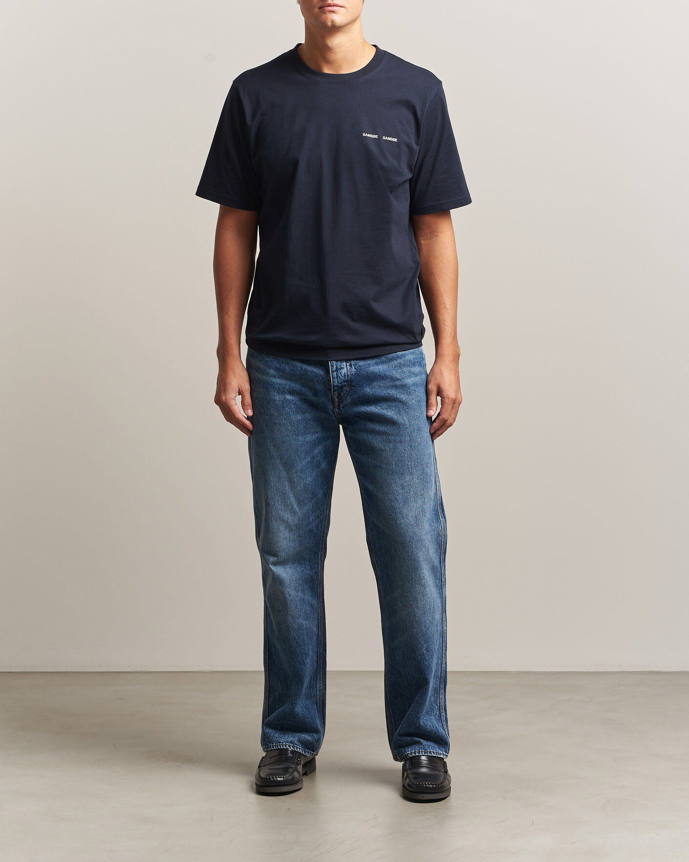 Mies | T-paidat | Samsøe Samsøe | Thomas Cotton T-Shirt Salute Navy