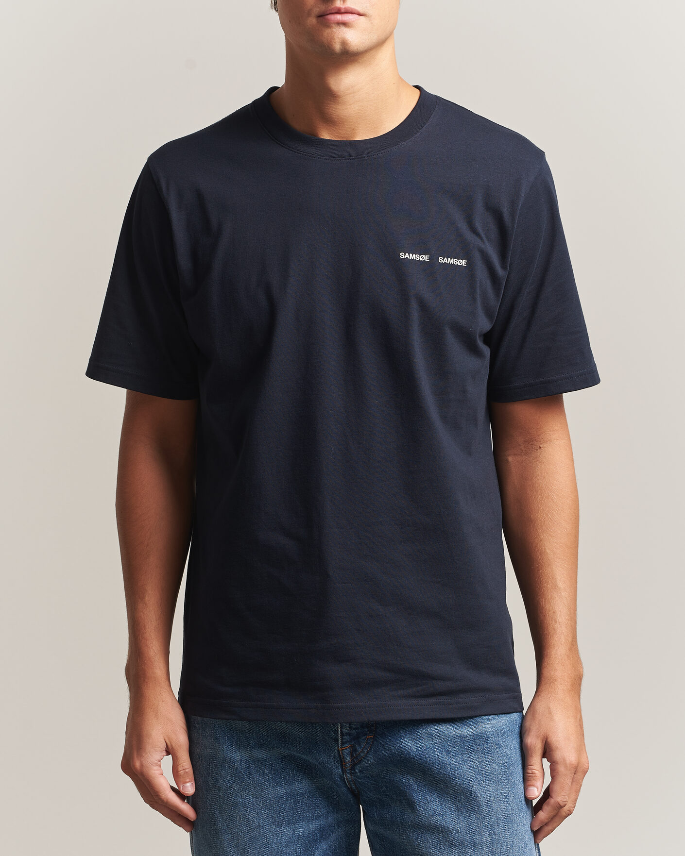 Mies | T-paidat | Samsøe Samsøe | Thomas Cotton T-Shirt Salute Navy