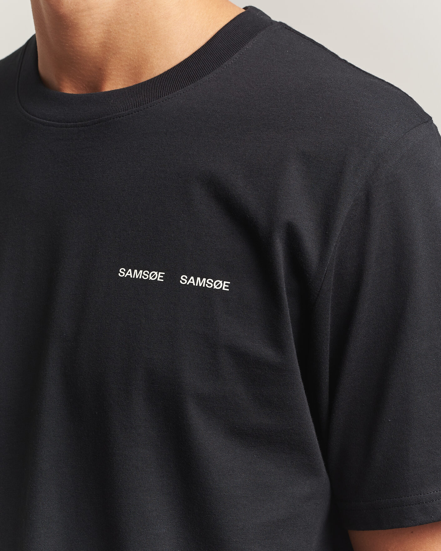 Mies | T-paidat | Samsøe Samsøe | Thomas Cotton T-Shirt Black