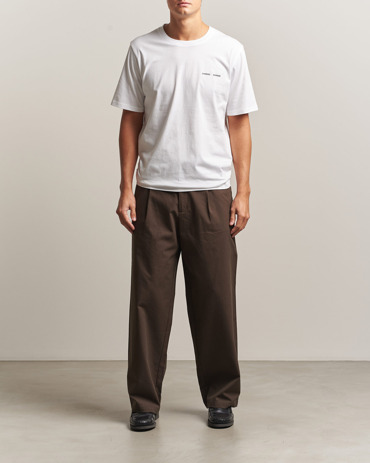 Mies | T-paidat | Samsøe Samsøe | Thomas Cotton T-Shirt White