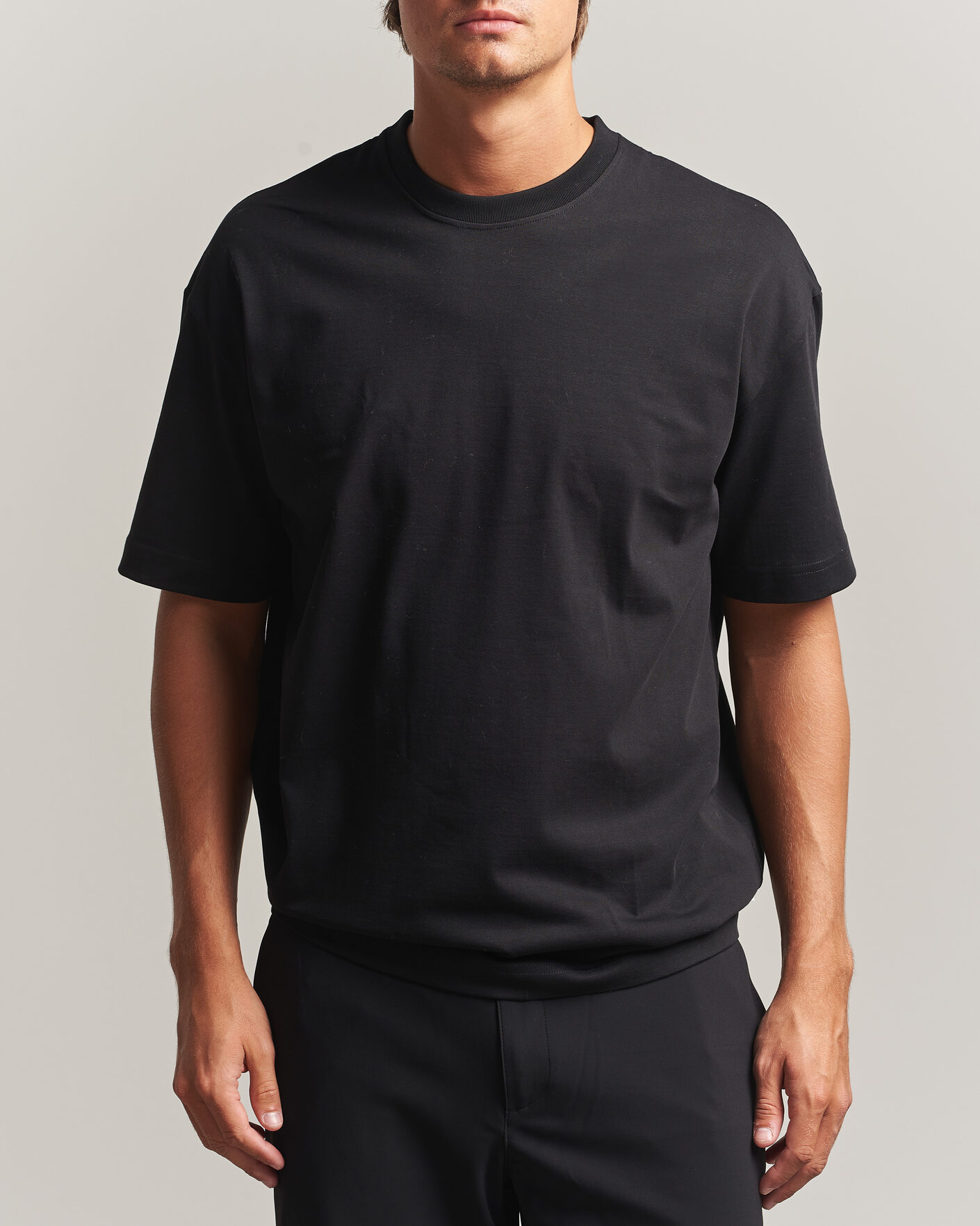 Mies | T-paidat | Samsøe Samsøe | Jason Heavy Cotton T-Shirt Black