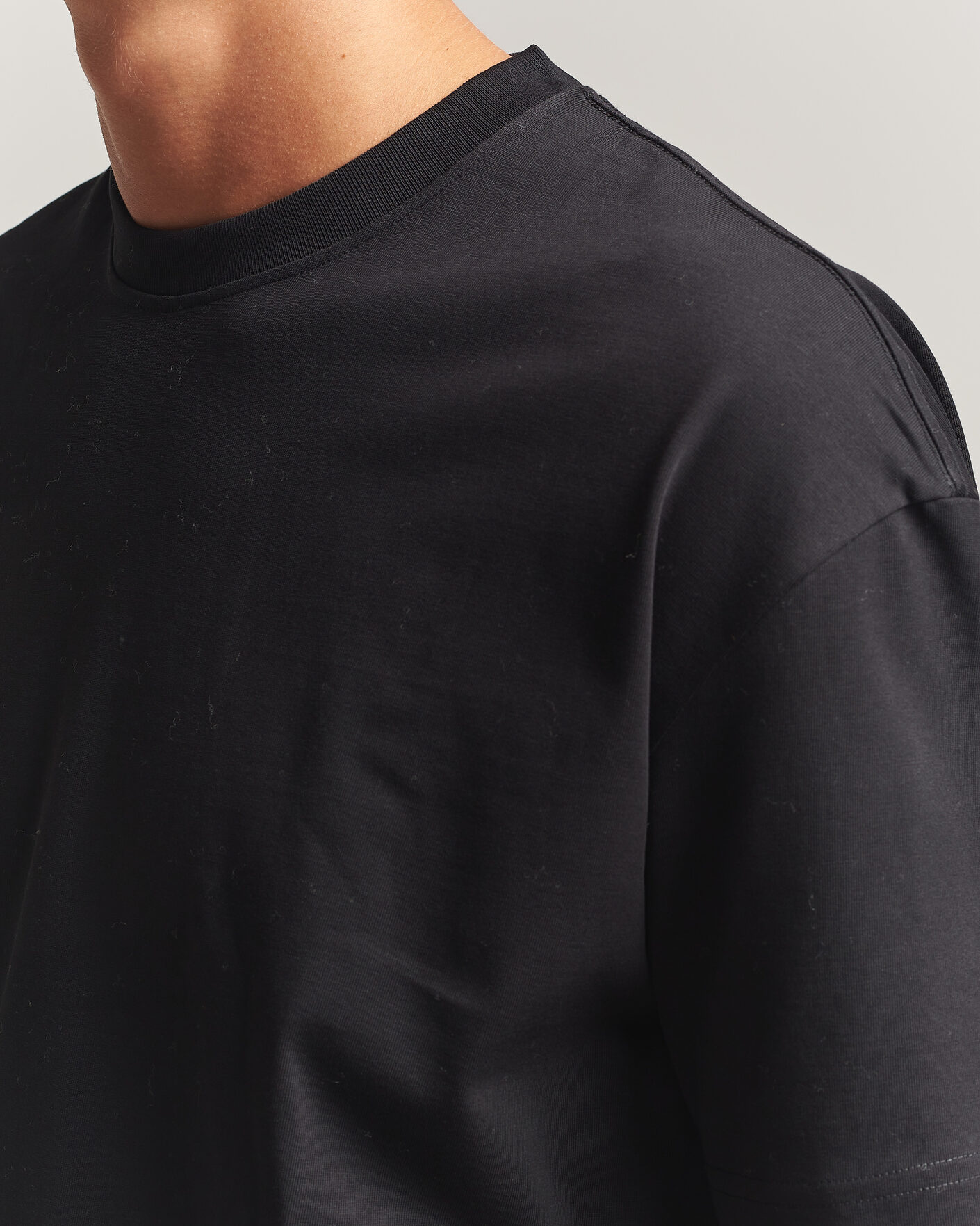 Mies | T-paidat | Samsøe Samsøe | Jason Heavy Cotton T-Shirt Black
