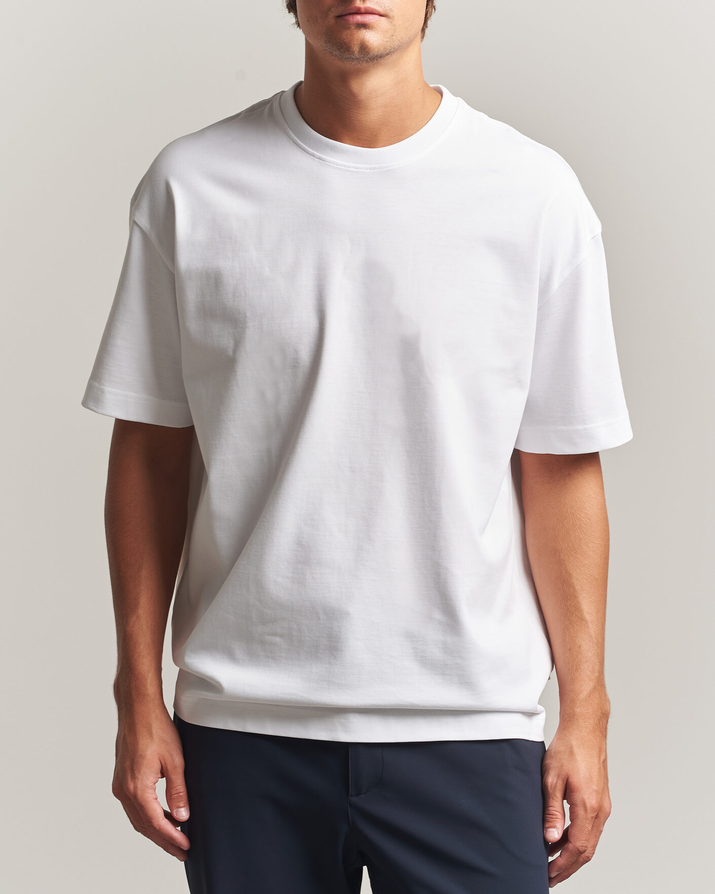 Mies | T-paidat | Samsøe Samsøe | Jason Heavy Cotton T-Shirt White